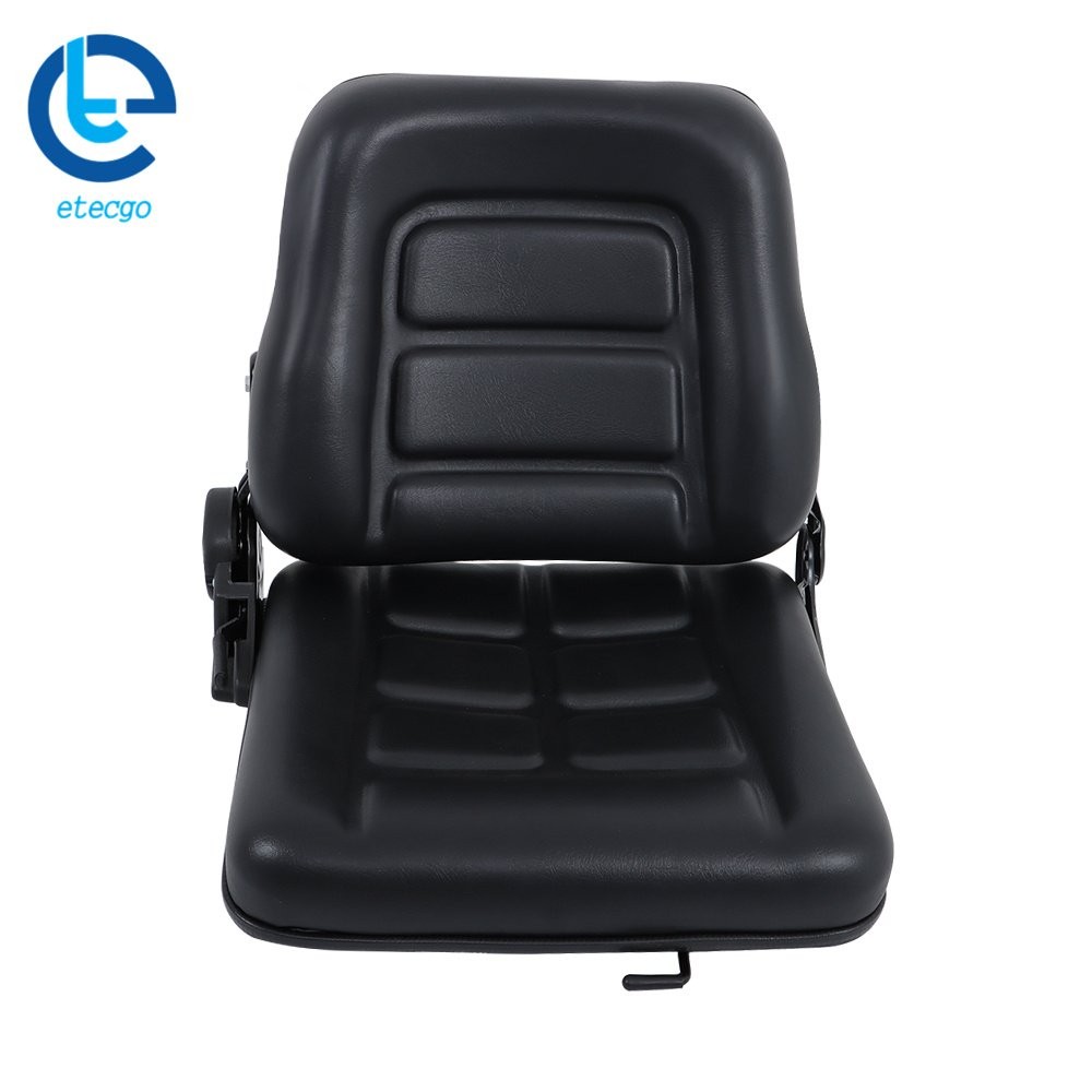 Forklift Tractor Seat Durable Adjustable Backrest Slide PVC Leather Suspension