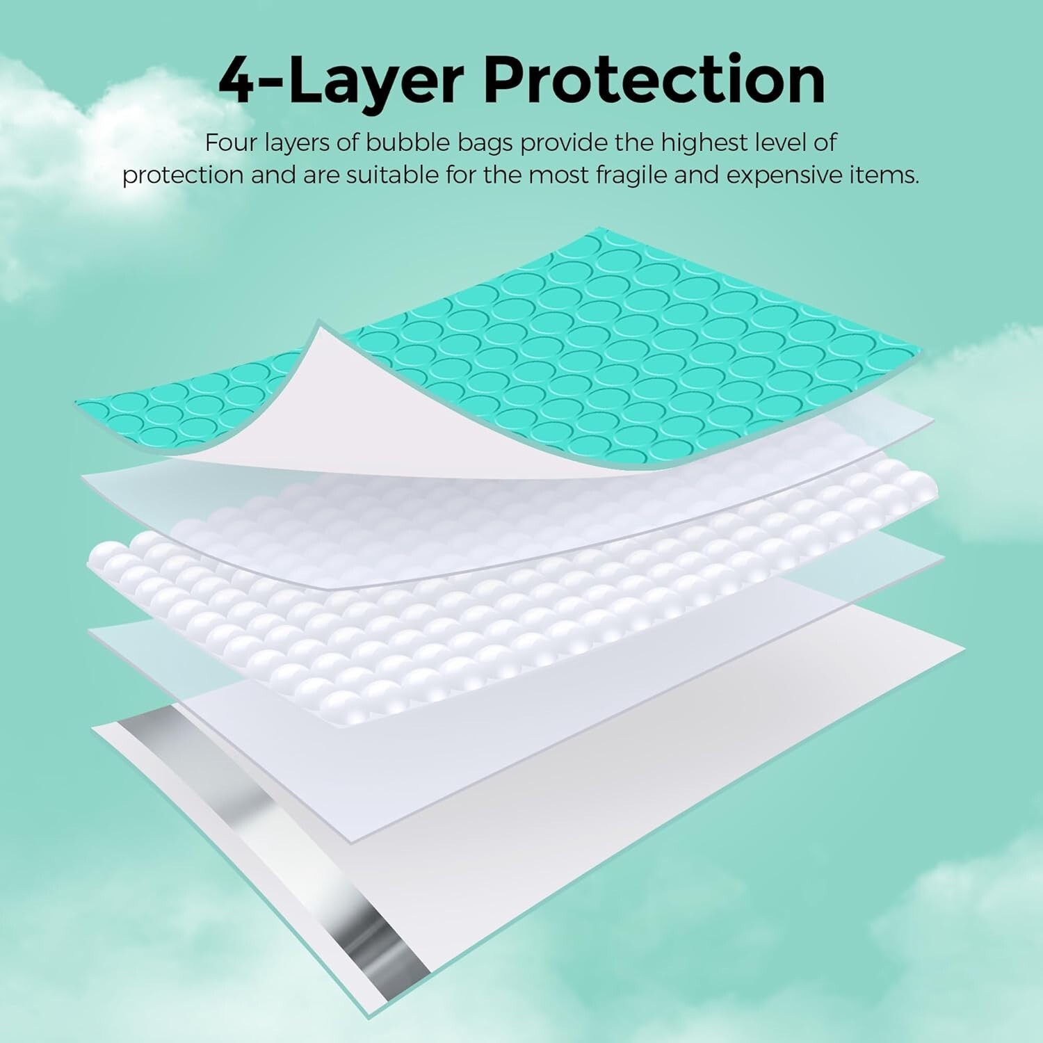 All Size Color Bubble Mailers Padded Envelopes Mailing Shipping Bag for Business
