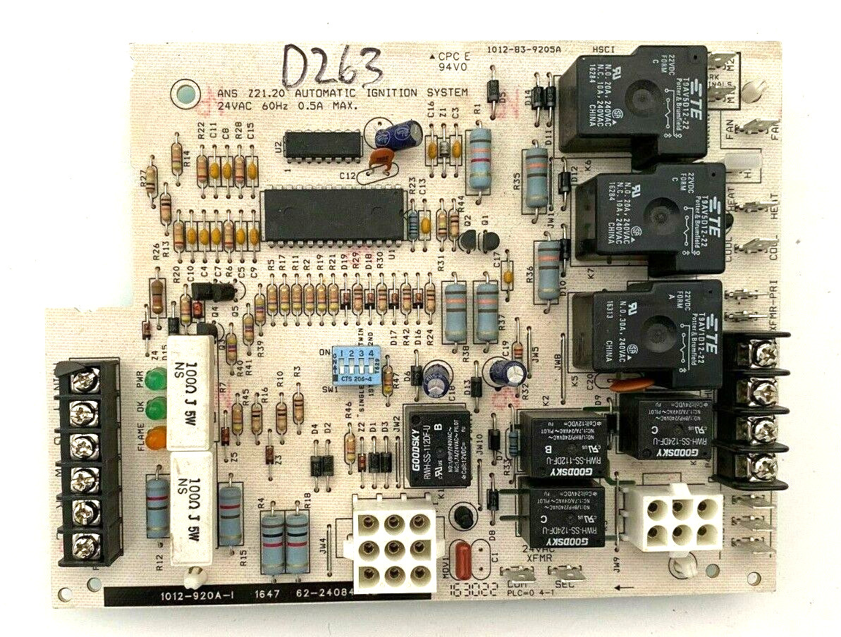 Rheem Weather King 62-24084-02 Furnace Control Circuit Board 1012-920A-l #D263