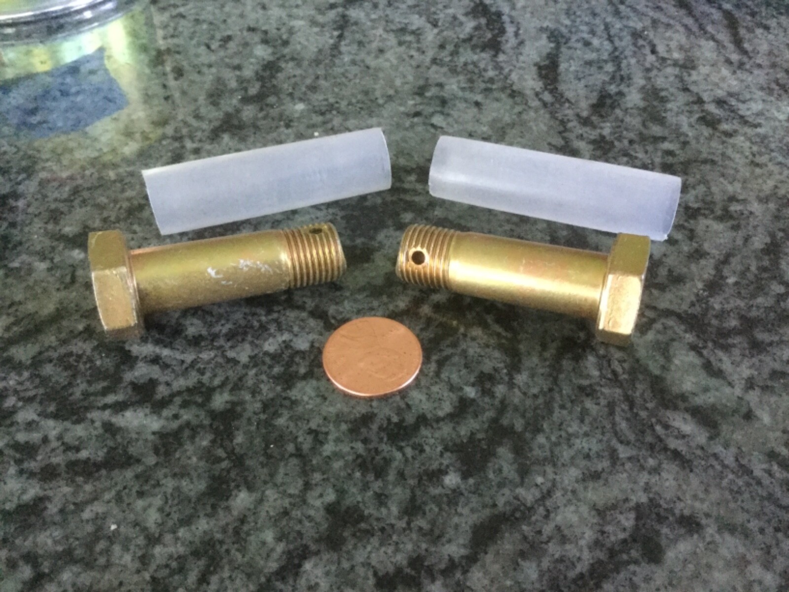 2 pcs 1/2 20 1/2-20 x 1 1/2 aircraft shear bolt steel dished head NAS 6208-17D