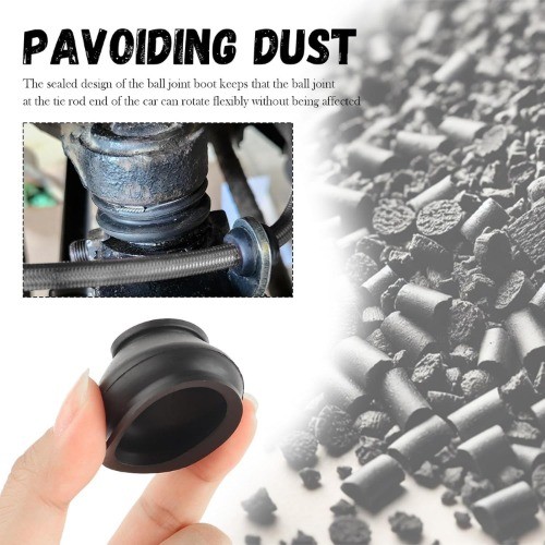 6PCS Tie Rod Boot, Rubber Ball Joint Boot Replacement for Avoiding Dust from Ent