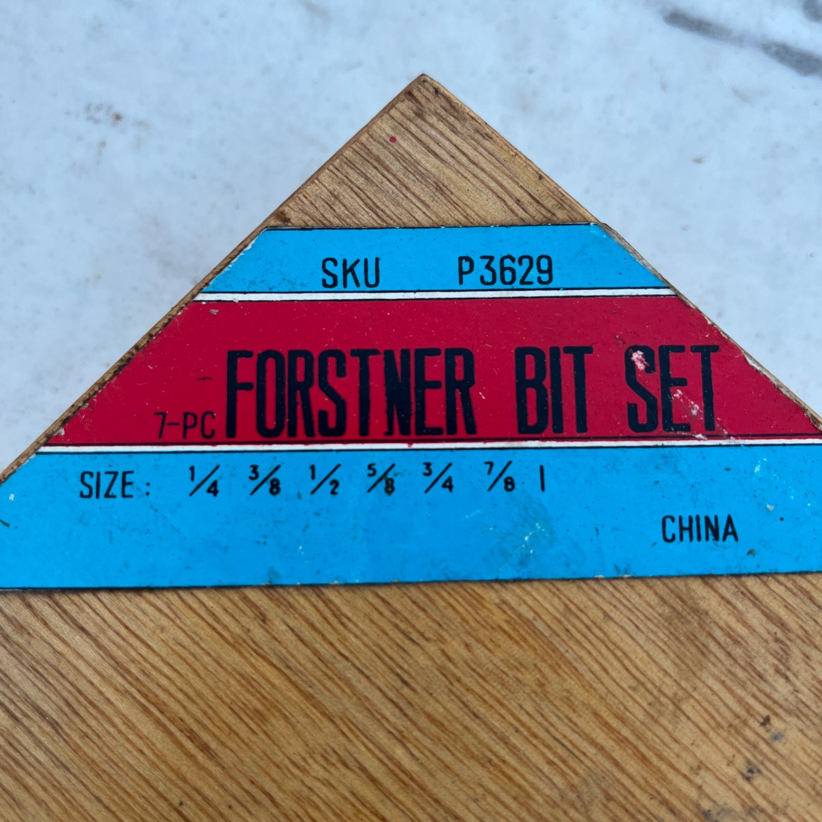 Forstner Bit 7-Piece Set – 1/4″ to 1″ Sku P3629