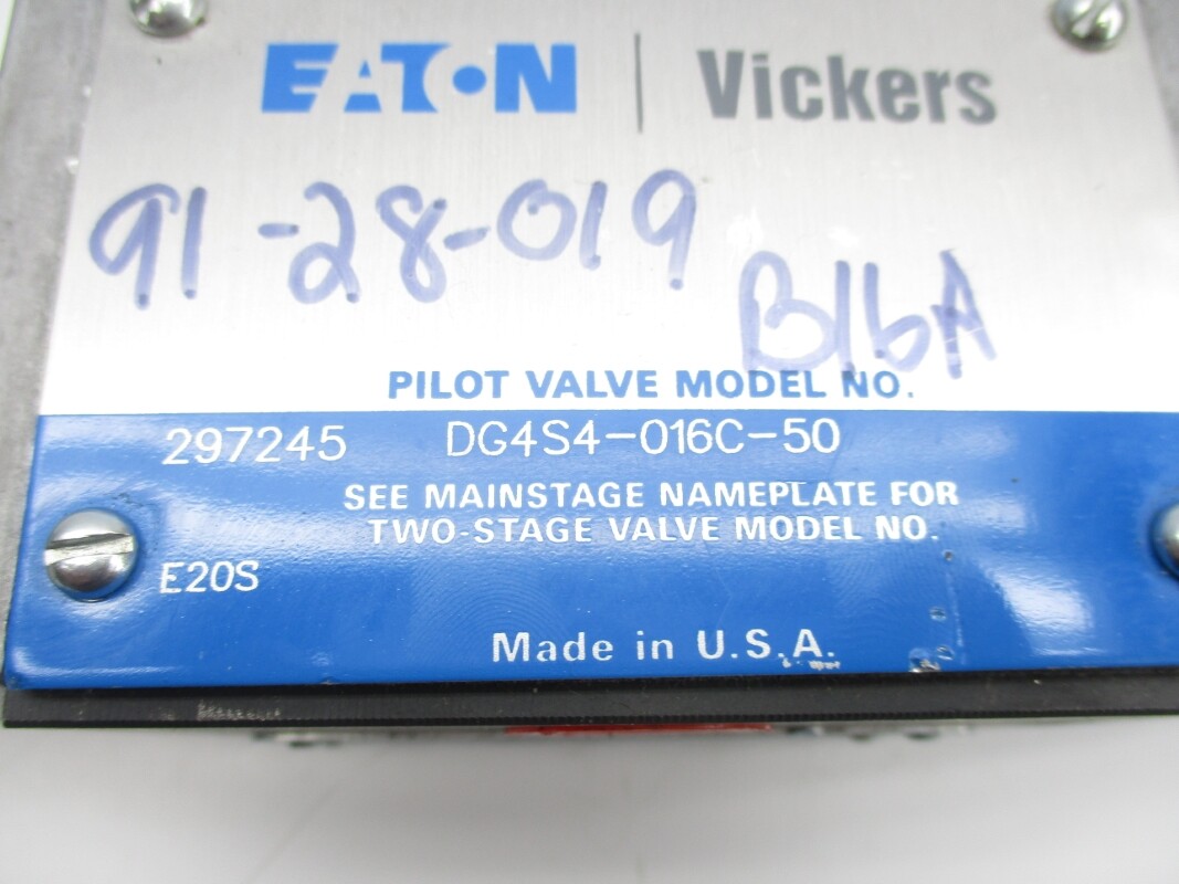 VICKERS DG4S4016C50 297245 115V .61A NSNP