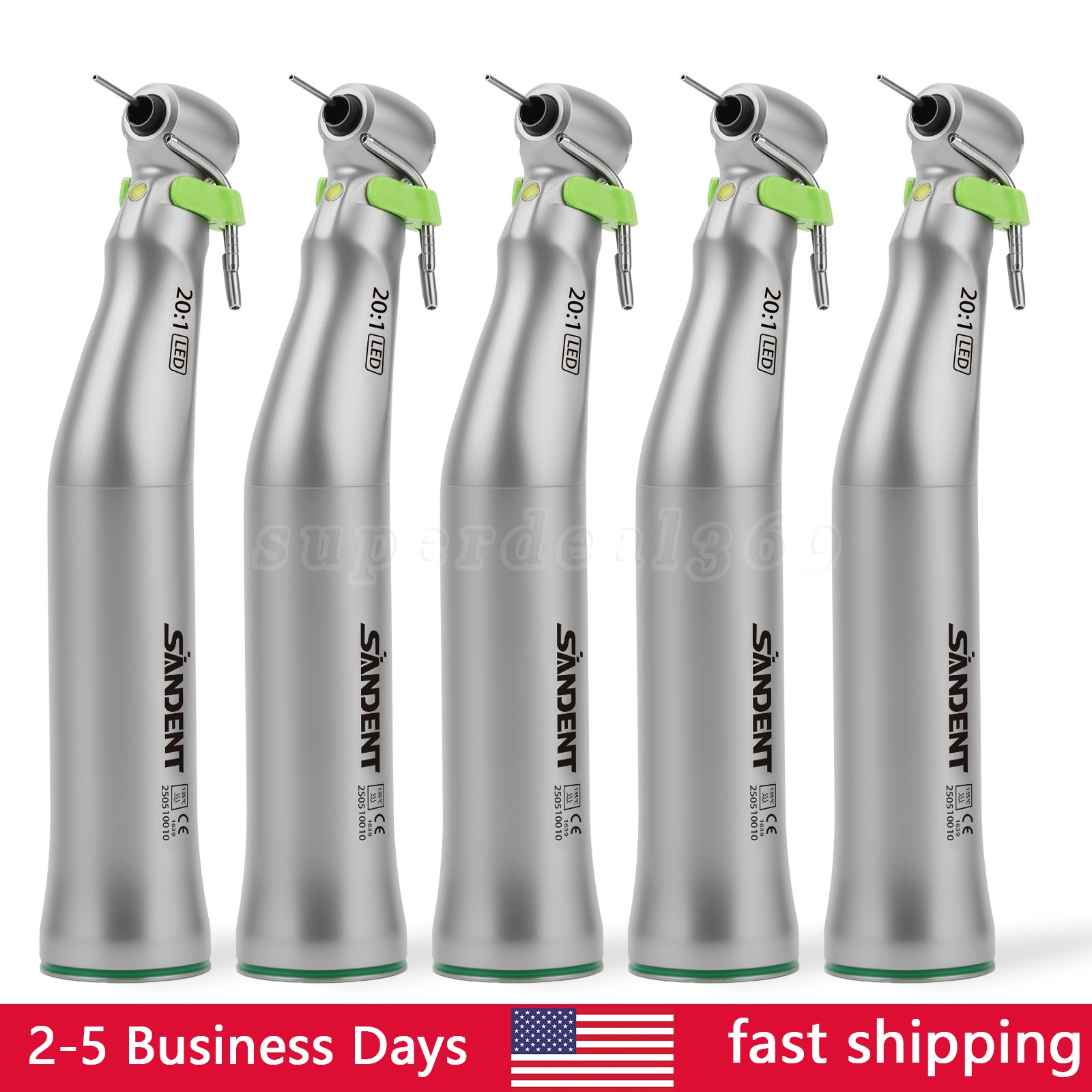 1-10*SANDENT 20:1 Implant Dental Contra Angle Handpiece LED E-generator Fit W H
