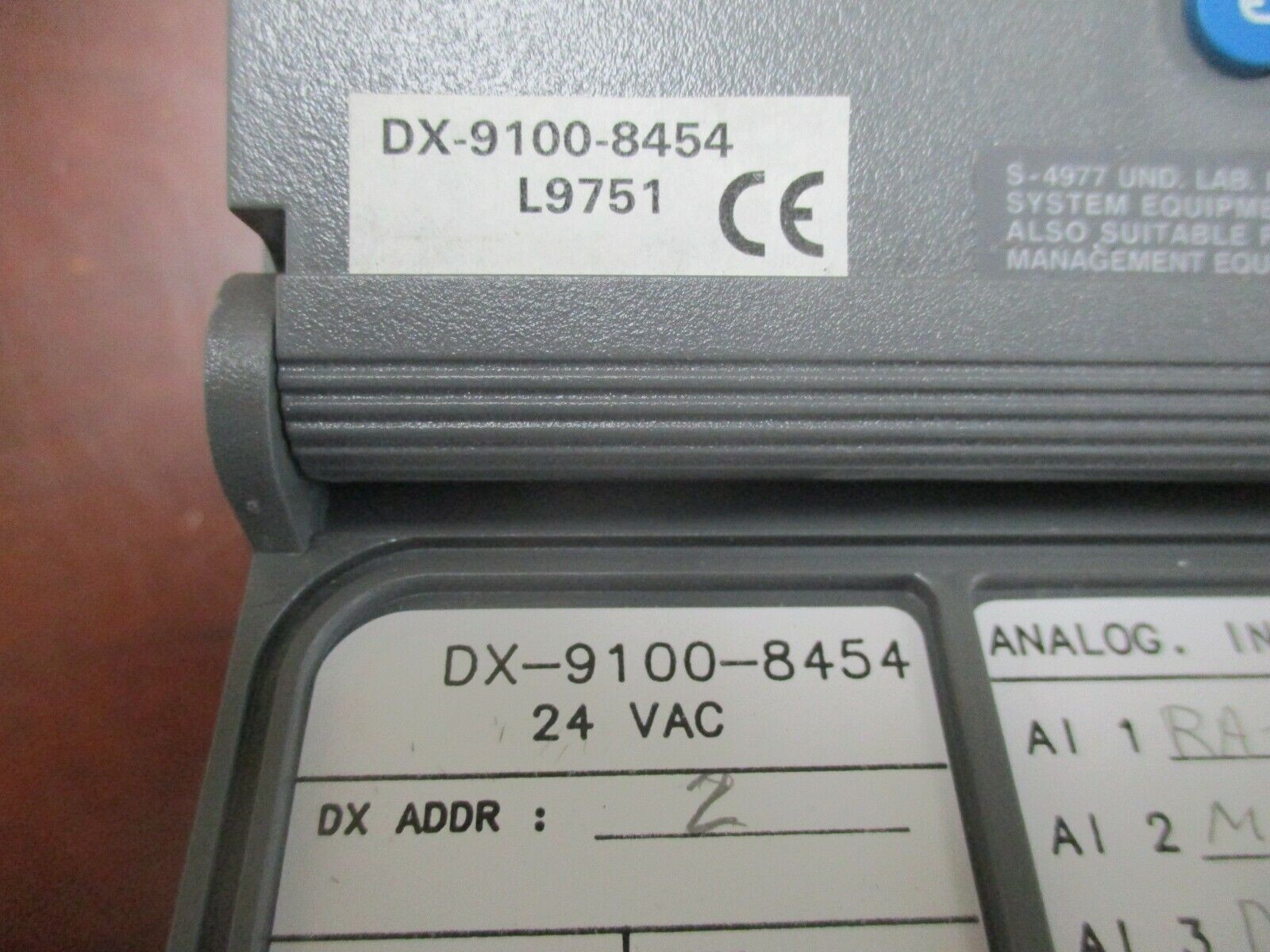 Johnson Controls/Metasys Controller DX-9100-8454 24VAC Used