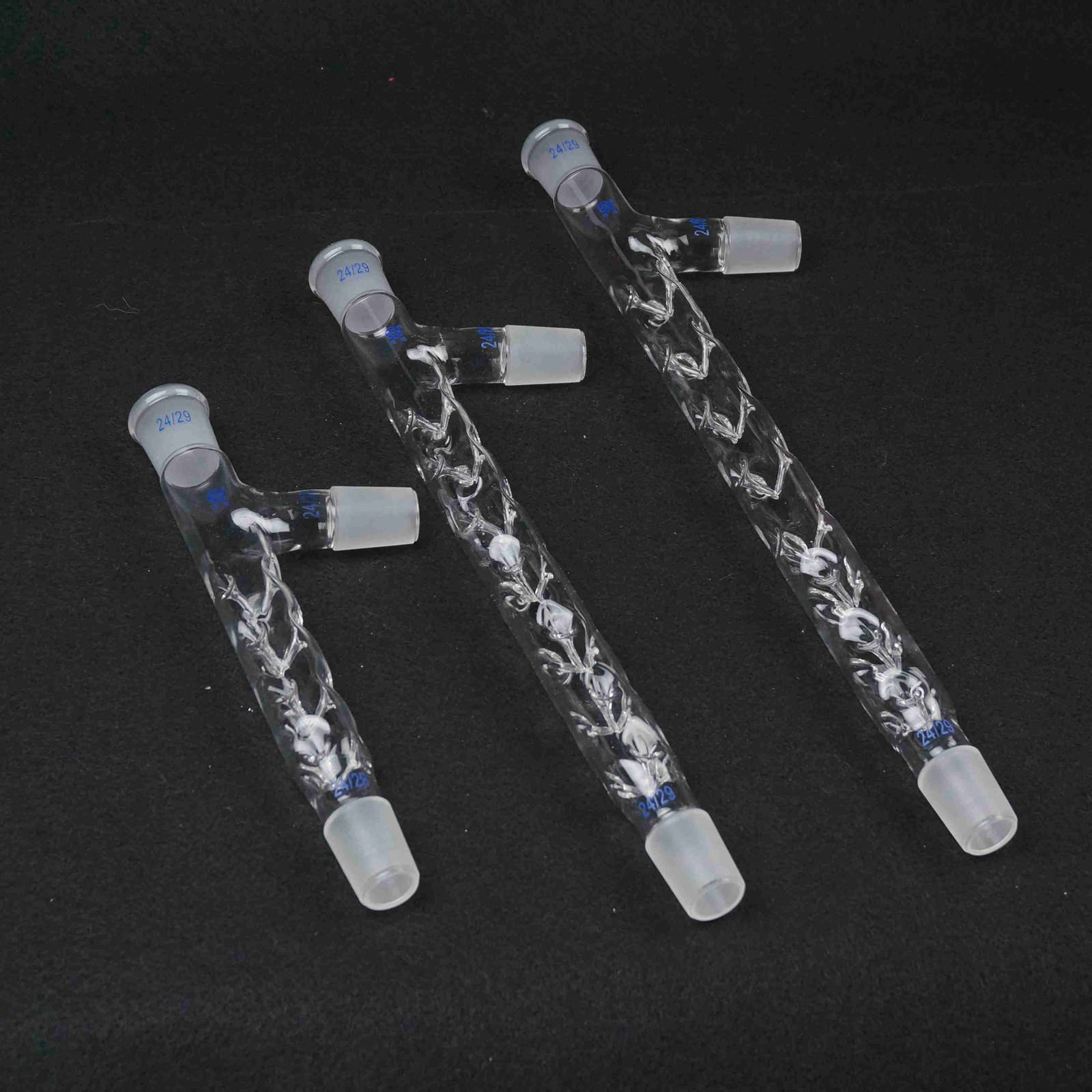 19/26 24/29 Joint 100/200/250/300mm Boro Glass Vigreux Distilling Tube Side Arm