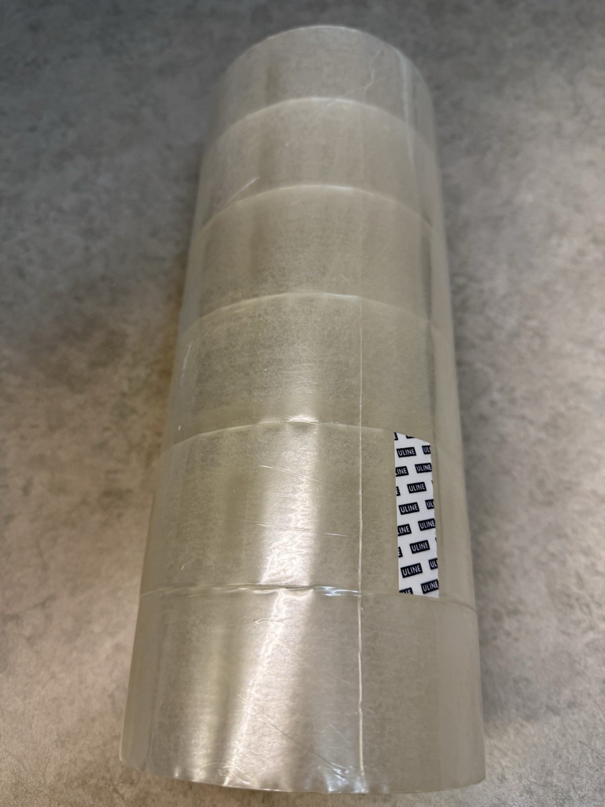 6 PACK ULINE S-423 Industrial Tape 2″ x 110 yds -2 Mil, Clear Shipping Tape