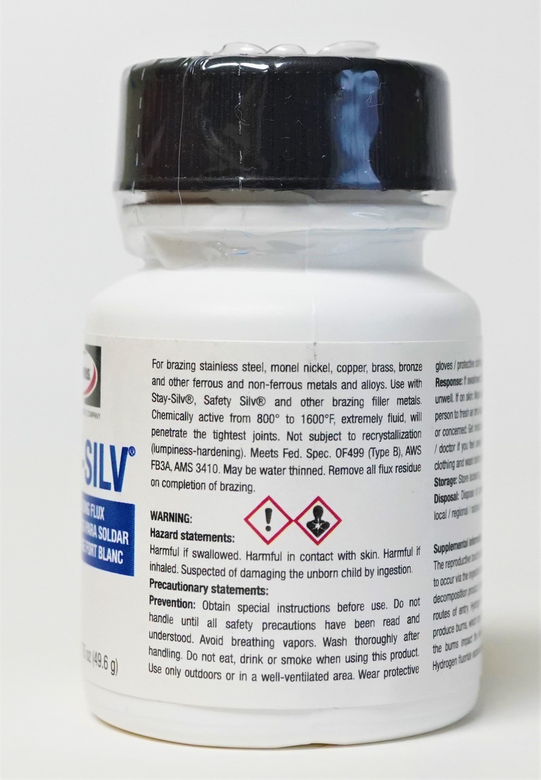 56KPOP Harris Safety-Silv 56 56% Silver Solder Brazing Alloy 1 Troy Ounce w/Flux