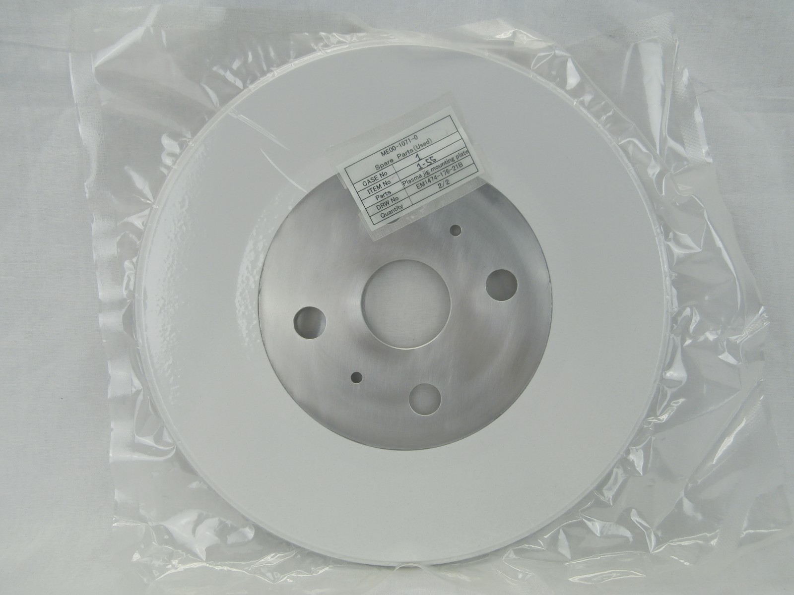 Ulvac Technologies EM1474-176-21B Plasma Jig Mounting Plate Ceraus ZX-1000 New