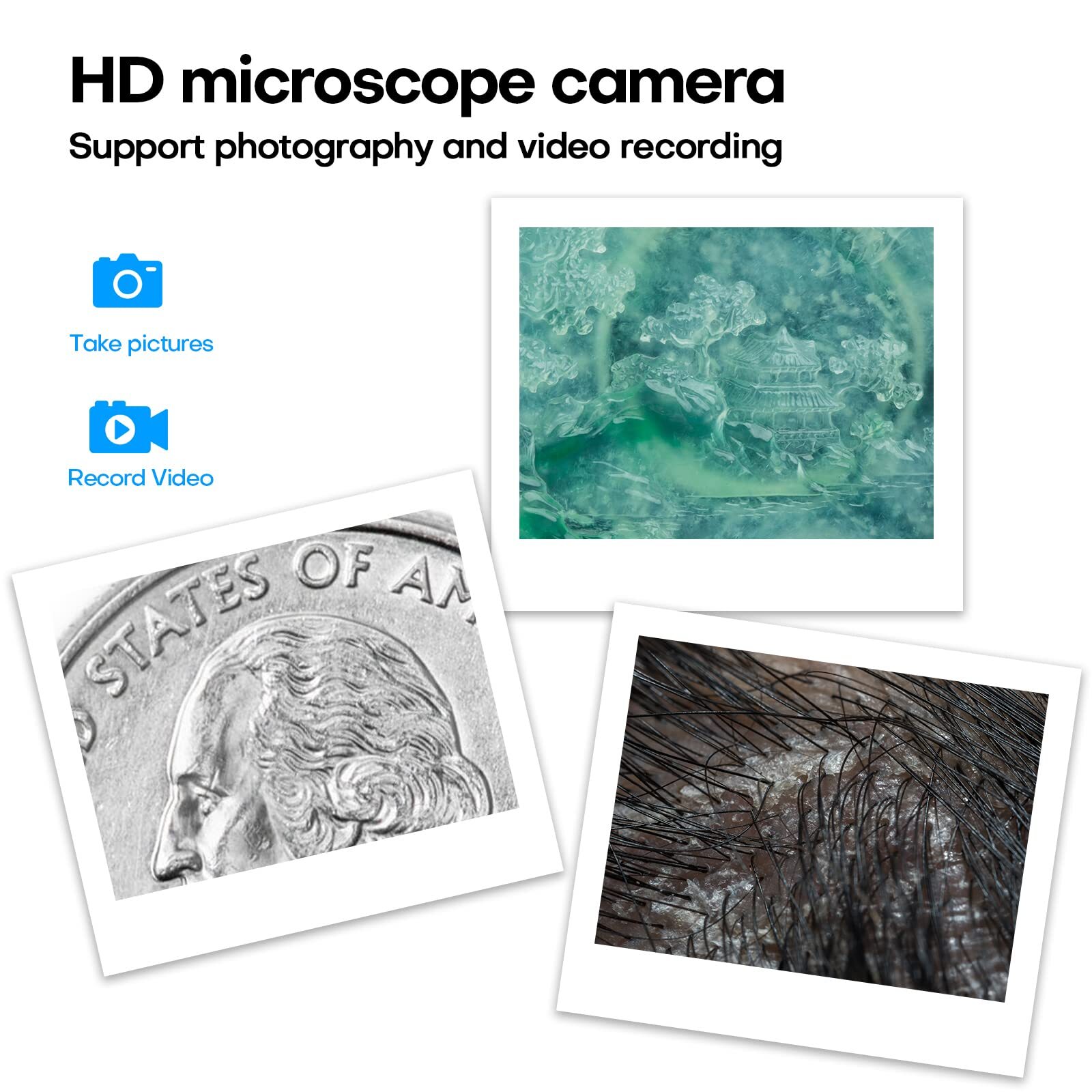 4K WiFi Digital Microscope – Wireless Handheld for iPhone Android Windows Mac