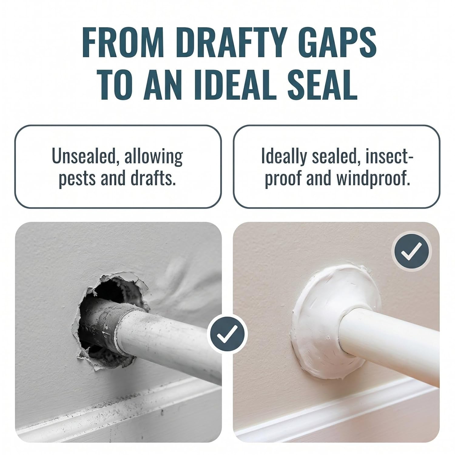 10 Pack Moldable Sealant Clay Fast Drying Mastic Putty Drain Pipe Hole Repair
