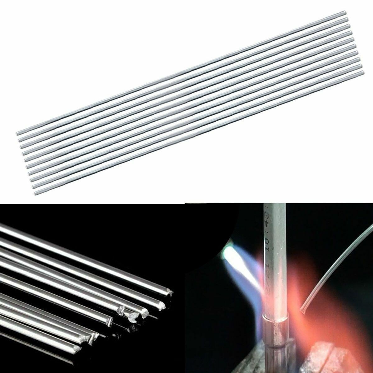 50PCS Aluminum Brazing Solution Welding Flux-Cored Rods Low Temperature Wire