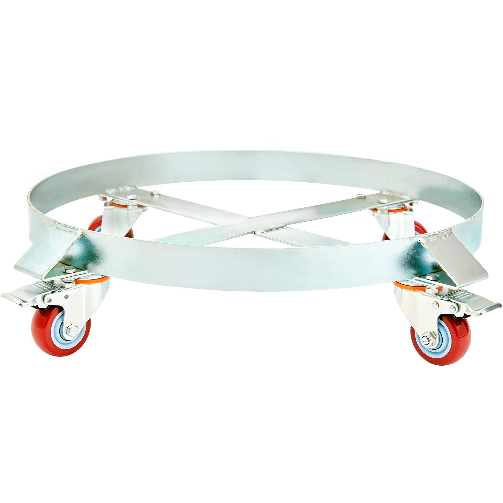VEVOR 2PCS 55 Gal Drum Dolly Heavy Duty Barrel Cart 1000lbs with Swivel Casters