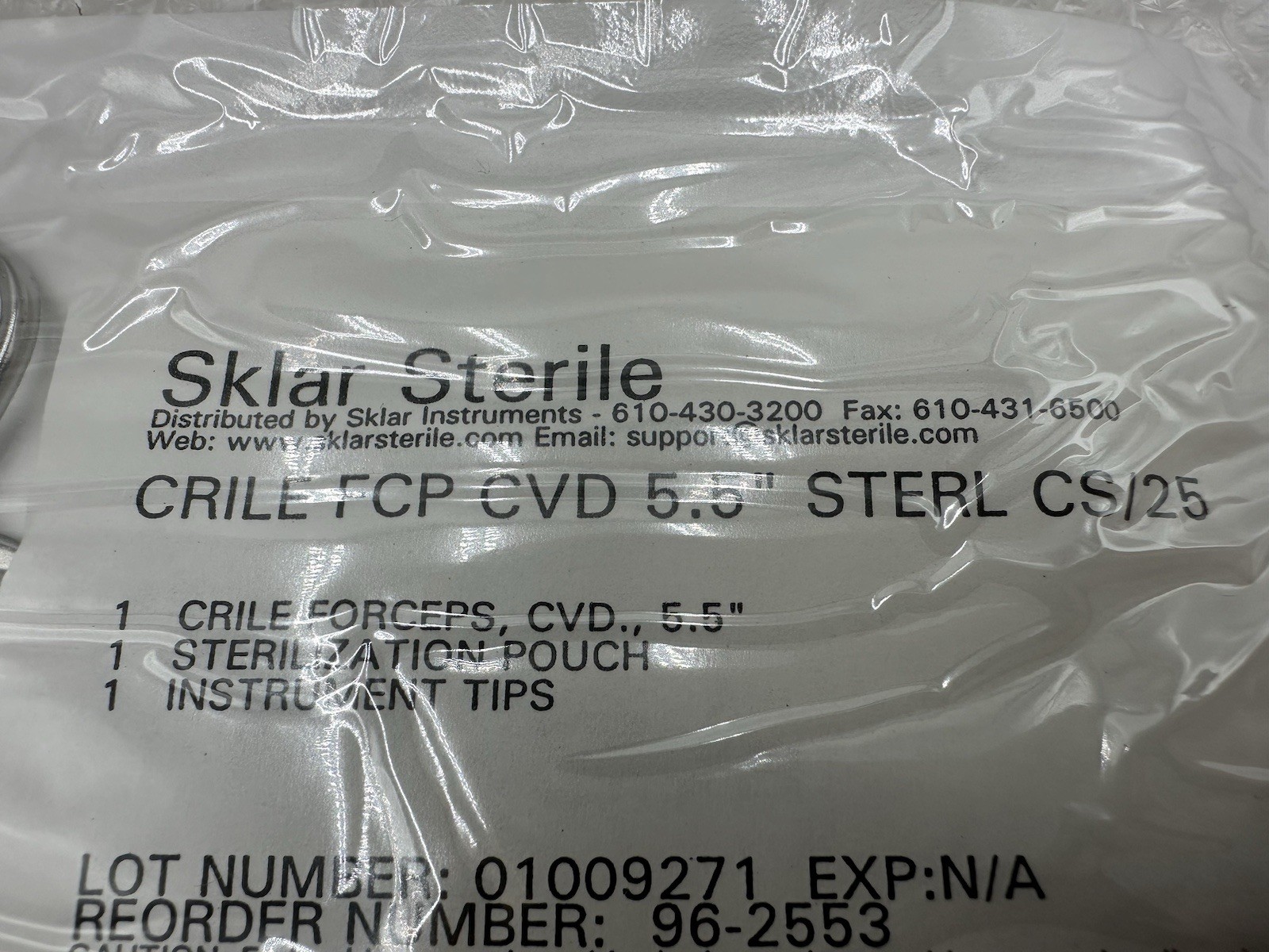 25 Per Case-Sklar Single Use Crile Forceps- 5.5” BRAND NEW (96-2553)