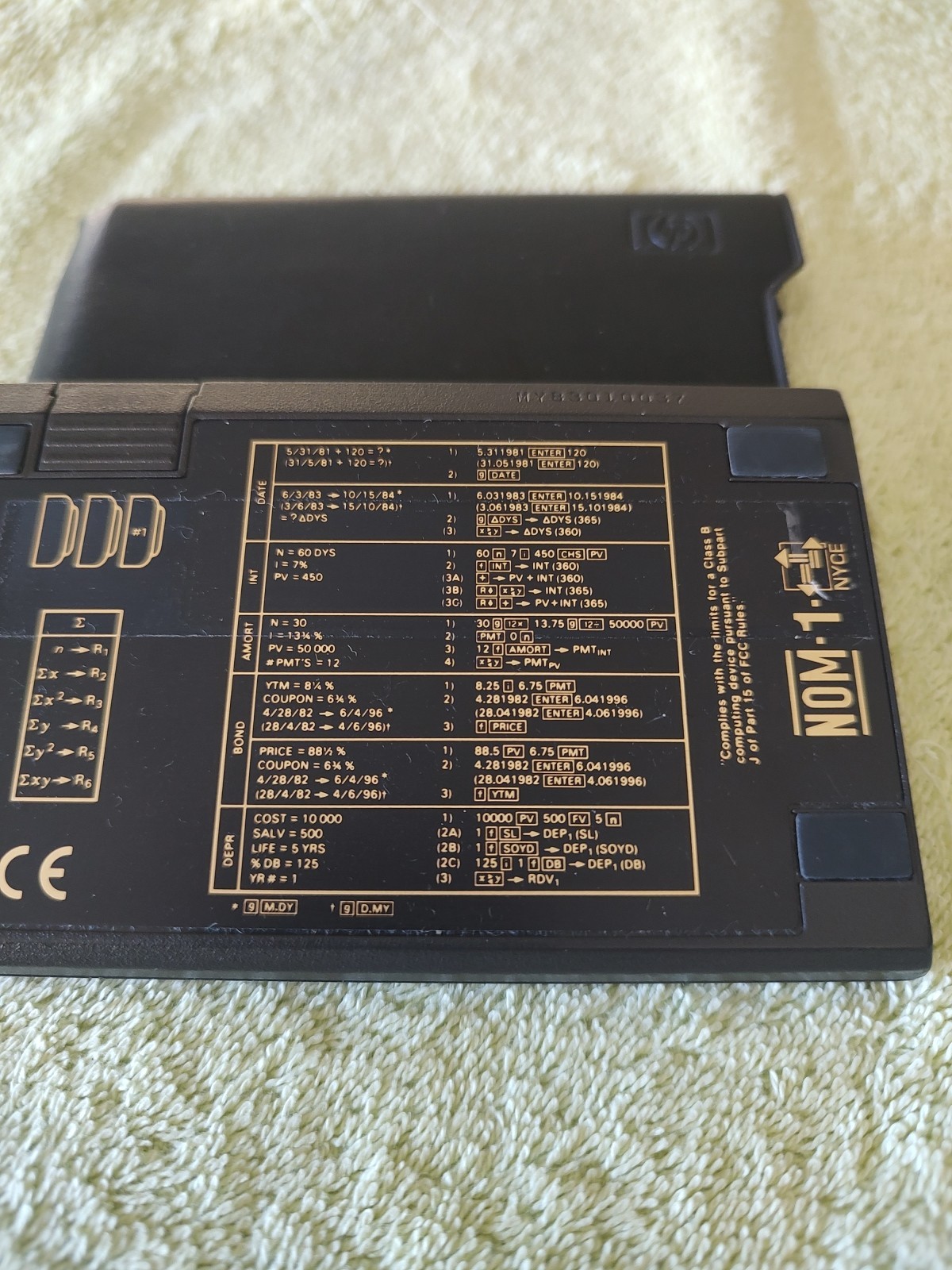 Vintage HP 12C Financial Calculator Original Cover Made in Malaysia Tested