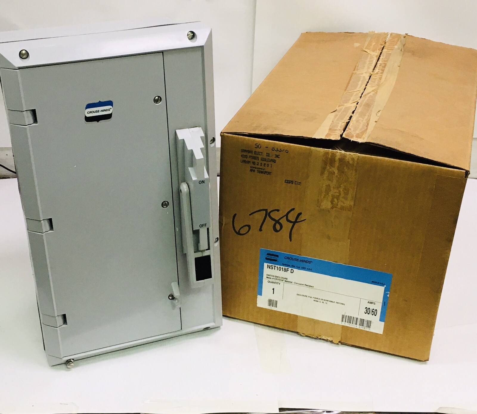 CROUSE HINDS NST1018F-D KRYDON 30/60 AMP SAFETY SWITCH ENCLOSURE NEW IN BOX