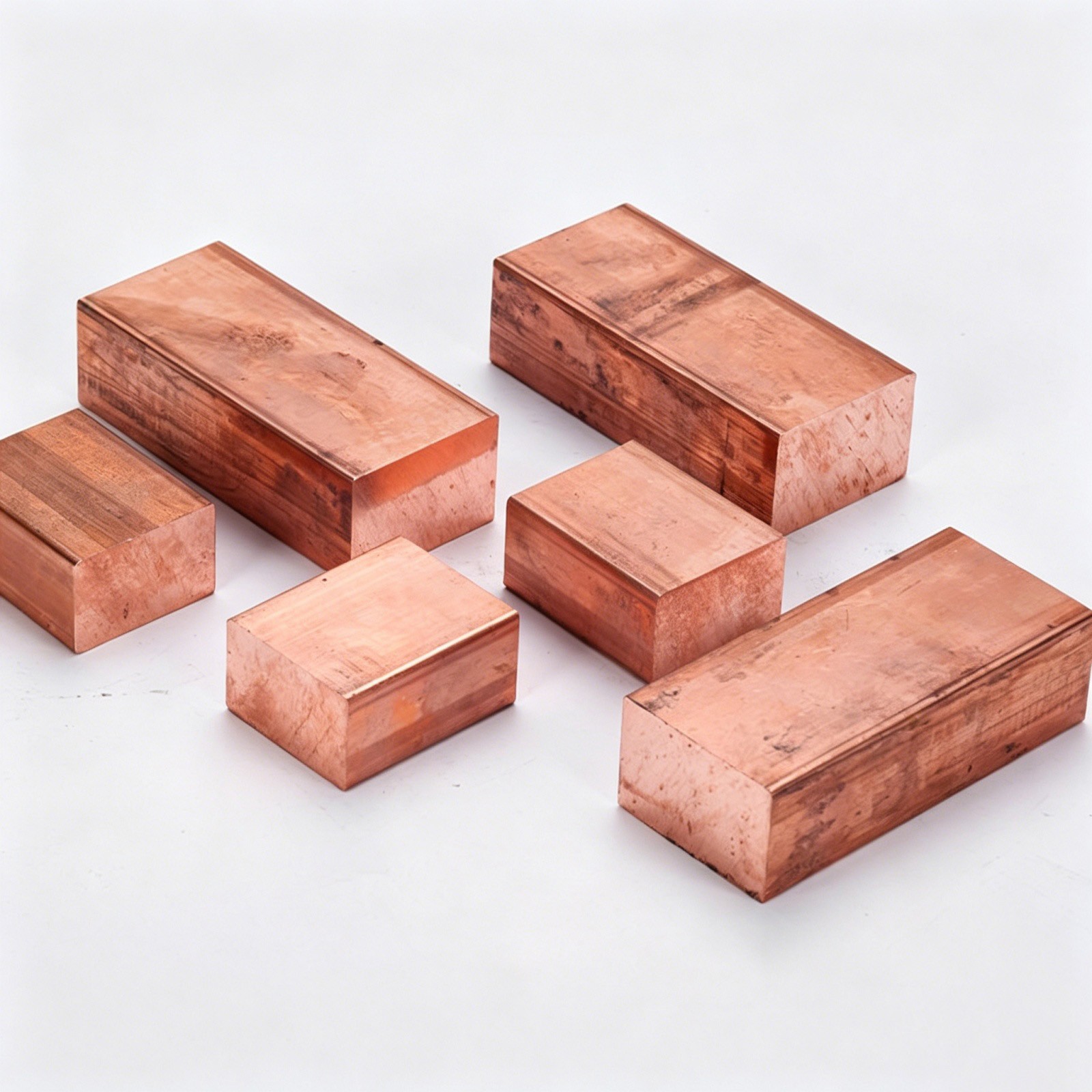 99.9% Pure Copper Block Copper Cube Mold Copper Block Rectangular C11000 Cu-ETP