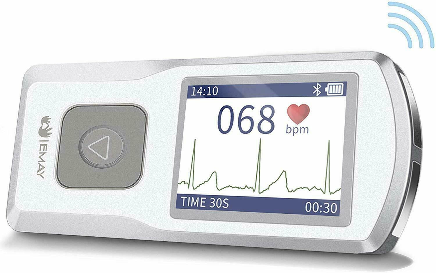 Bluetooth Portable ECG/EKG Monitor For Smartphones and computers EMG20