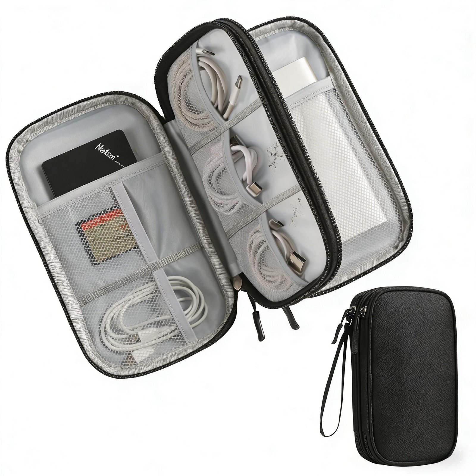 Hard EVA Electronics Travel Organizer Case for Charger Cable Power Bank Phone