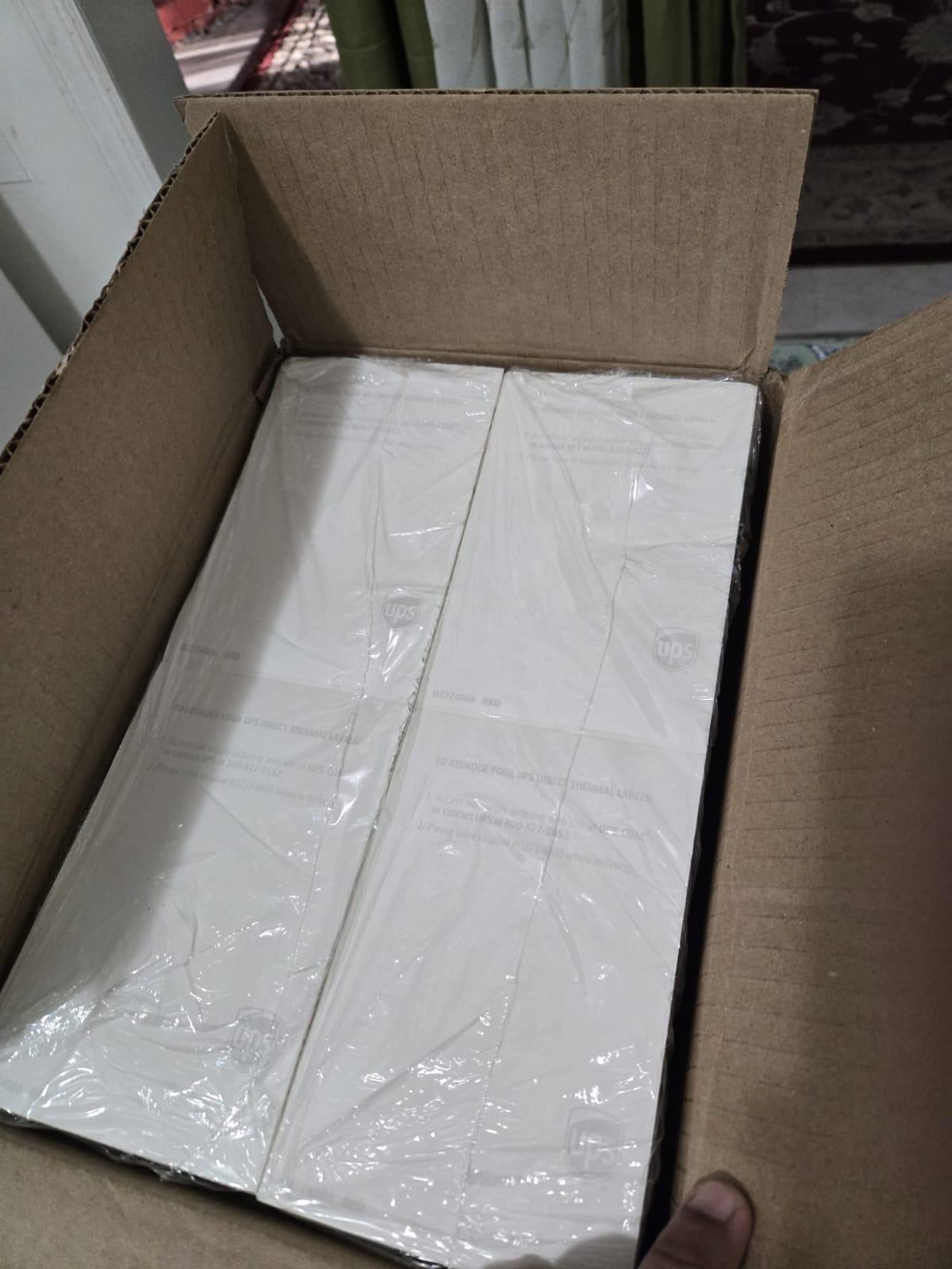 6000 4×6 Direct Thermal Shipping Labels Fanfold