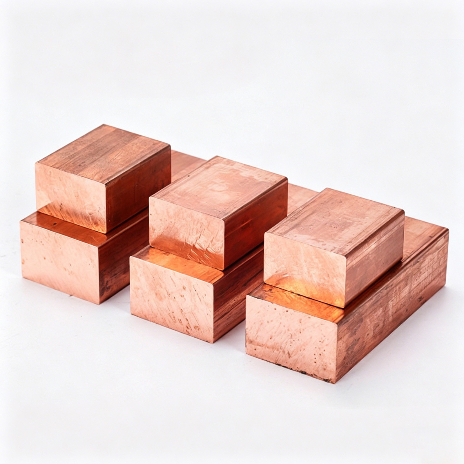 99.9% Pure Copper Block Copper Cube Mold Copper Block Rectangular C11000 Cu-ETP
