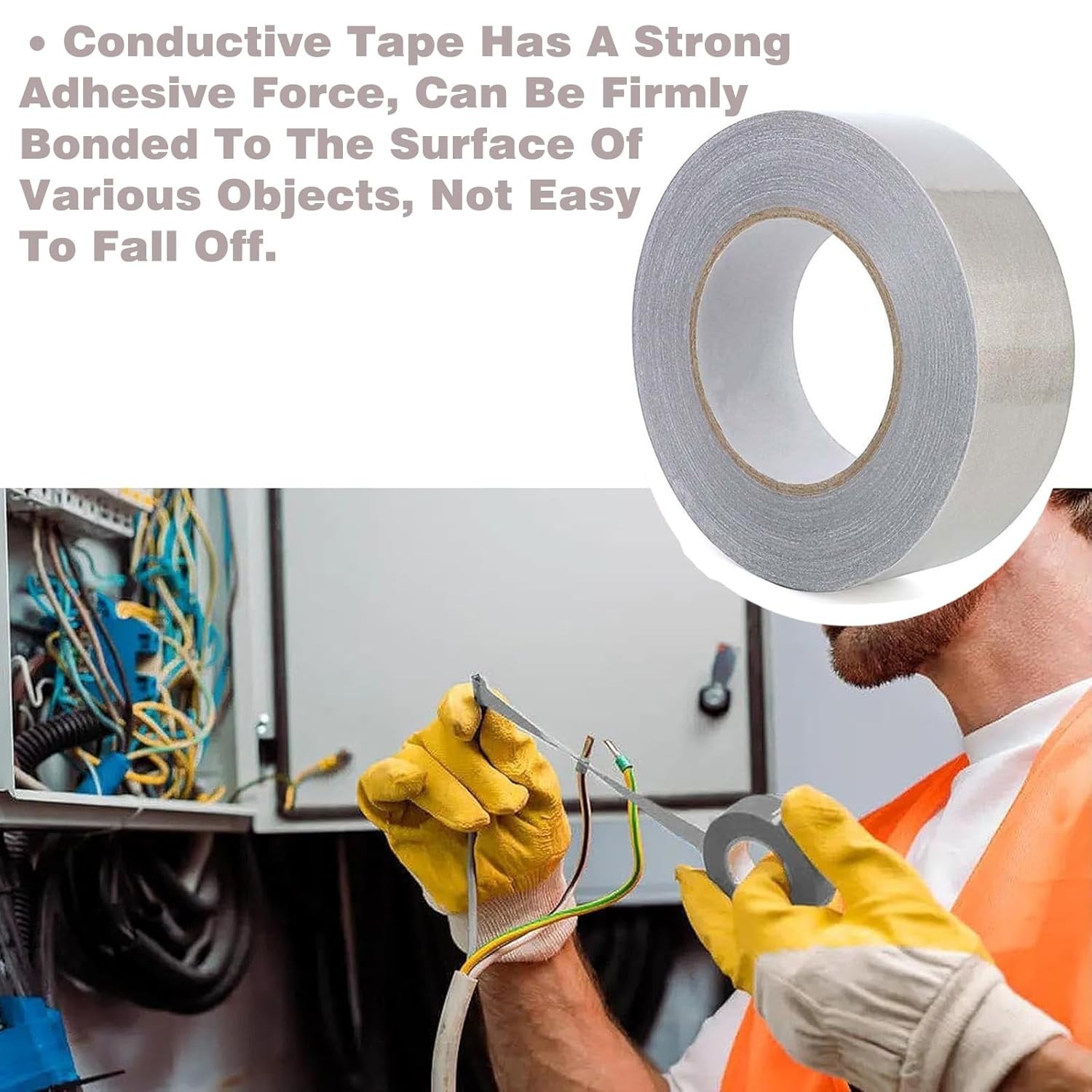 Conductive EMI Shielding Tape Faraday Fabric Rfid Blocker 2in x 65ft