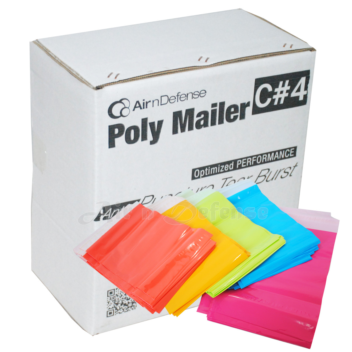 10 x 13″ Poly Mailers 2.5 MIL AirnDefense Pink Red Light Green Blue Yellow