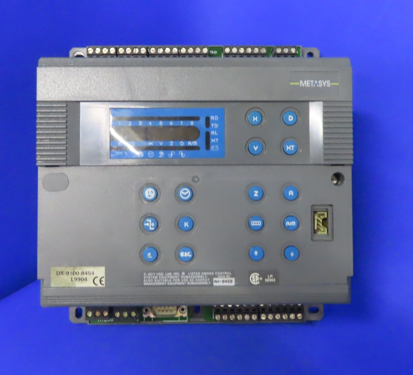 JOHNSON/METASYS PROGRAMMABLE CONTROLLER DX-9100-8454 MISSING COVER 24V 14 OUTPUT