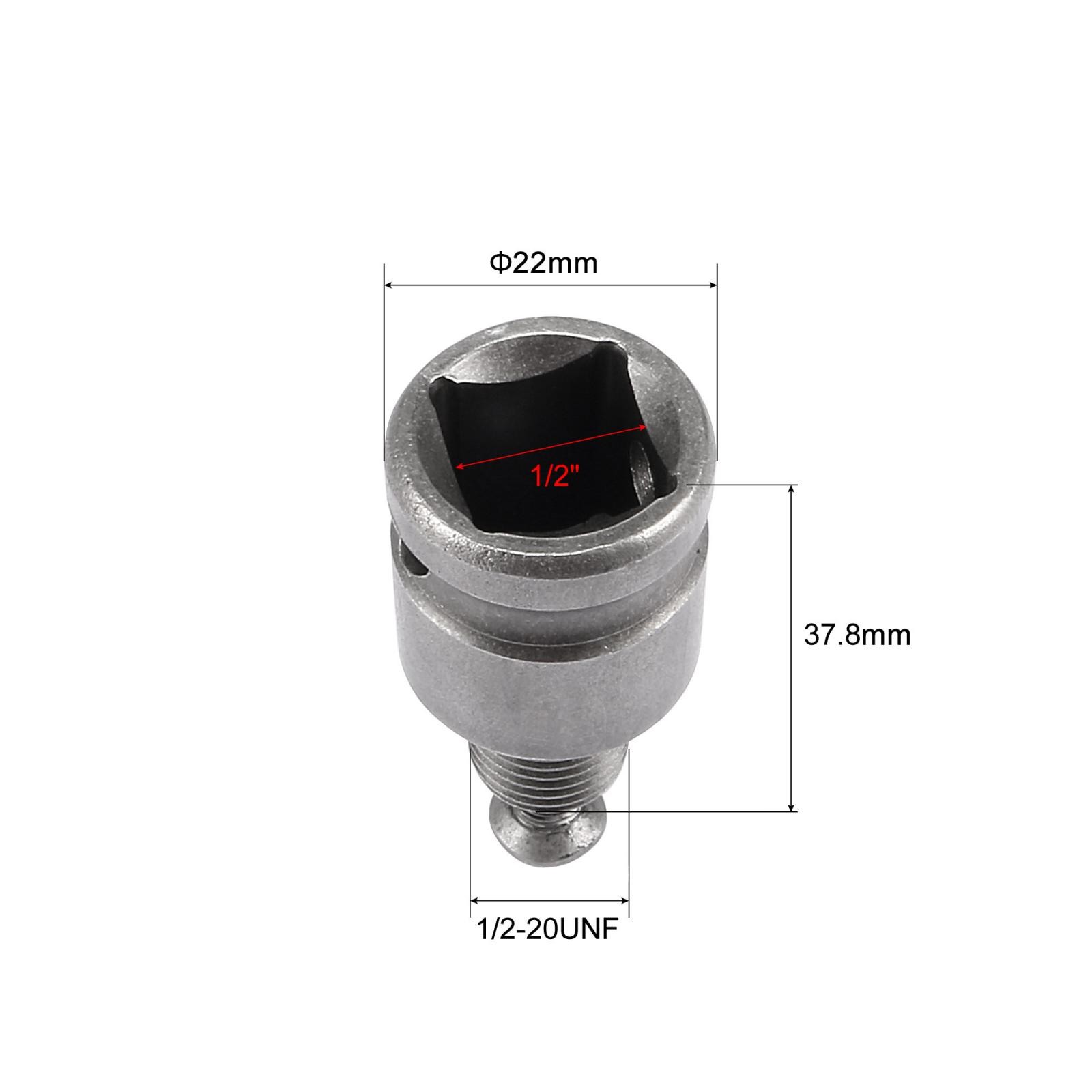 Chuck Adapter 1/2-20UNF 1/2 Inch Square Drive converter for Impact Wrench