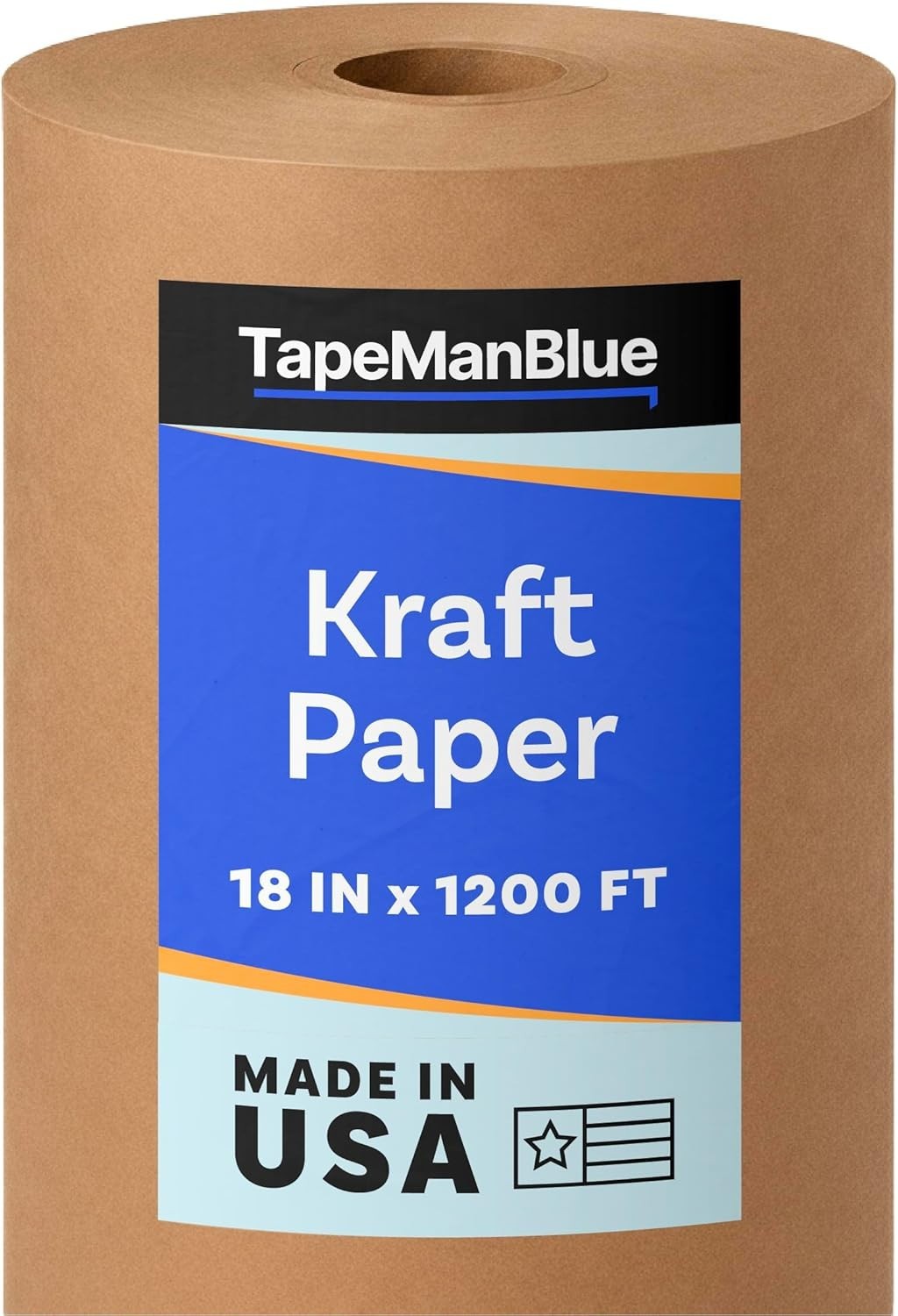 18″ x 1200ft Kraft Paper Roll Brown 30lb USA Made Wrapping Craft Paper
