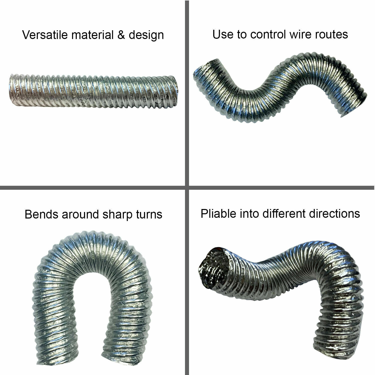 Electriduct Aluminum Heat Reflective Insulated Corrugated Conduit Tubing