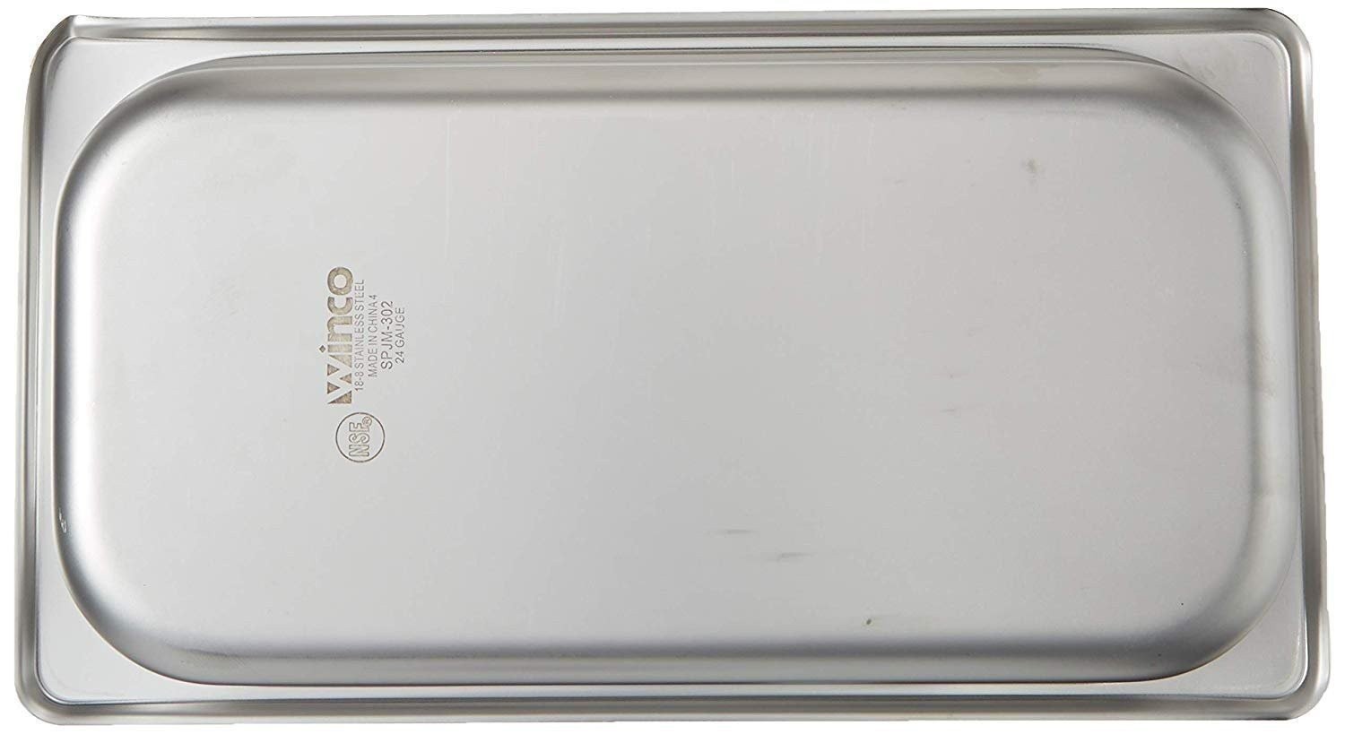 Winco SPJM-302 Anti-Jamming Steam Pan, 1/3 x 2 1/2-Inch, 24-Gauge