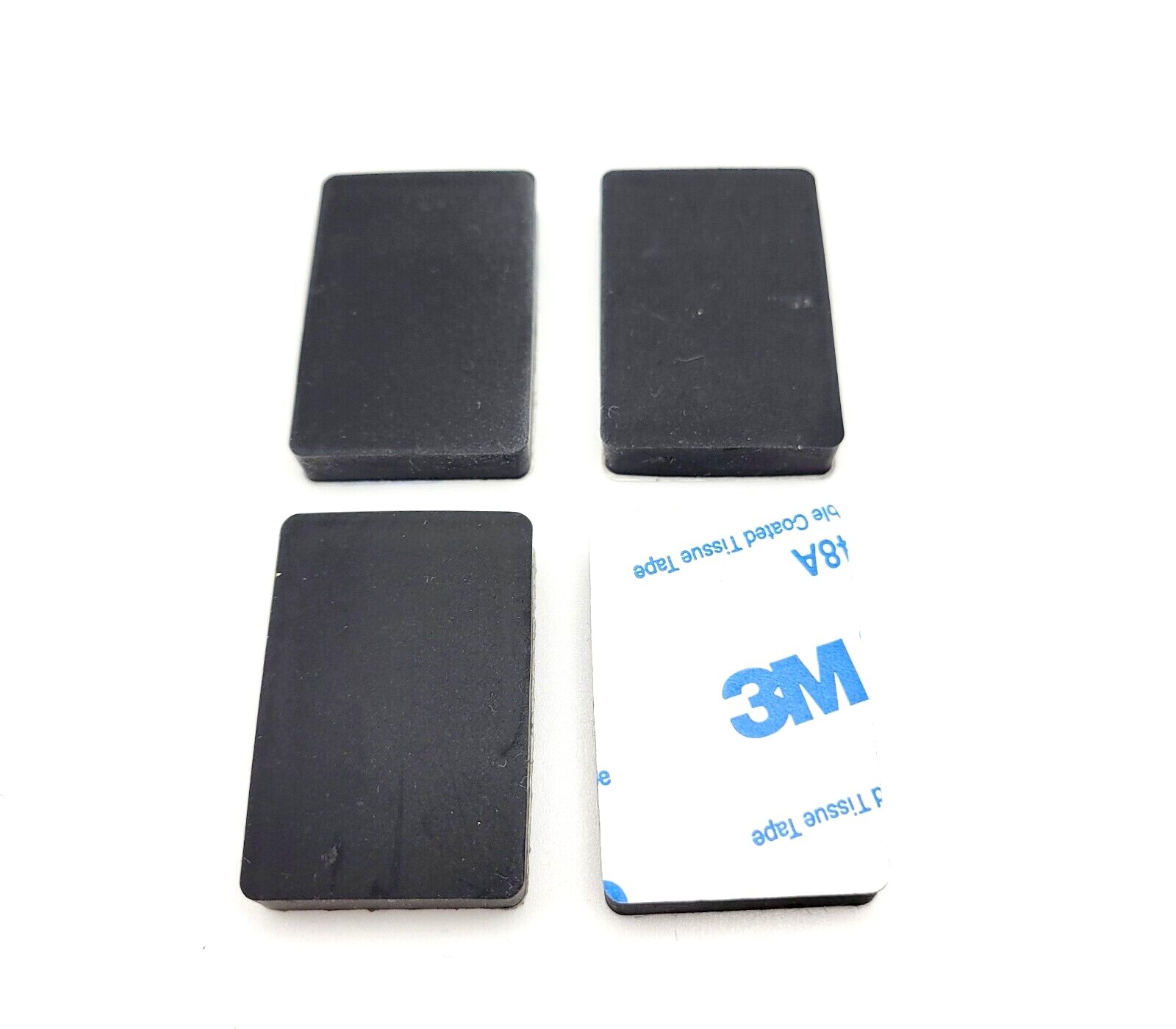 1 1/2″ x 1″ Rectangle Stick on Rubber Feet Bumpers 3/16″ Thick 3M Backed Pads