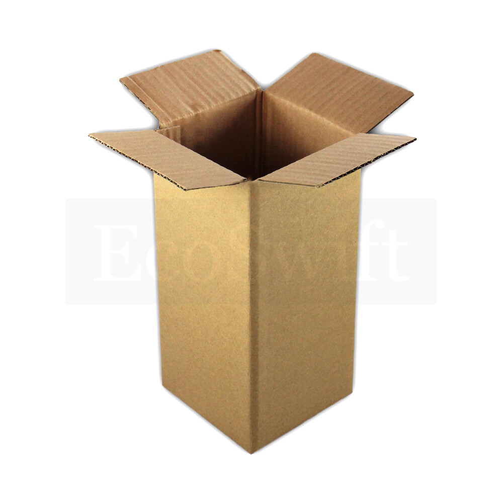 1-200 4x4x8 “EcoSwift” Cardboard Packing Mailing Shipping Corrugated Box Cartons