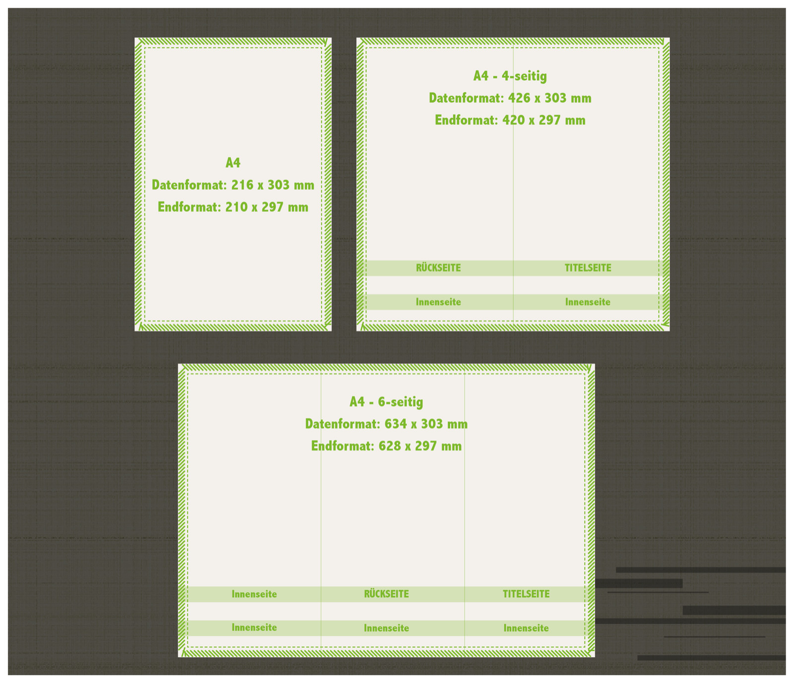 Flyer printing handout advertising slip folder color printing folding DIN
