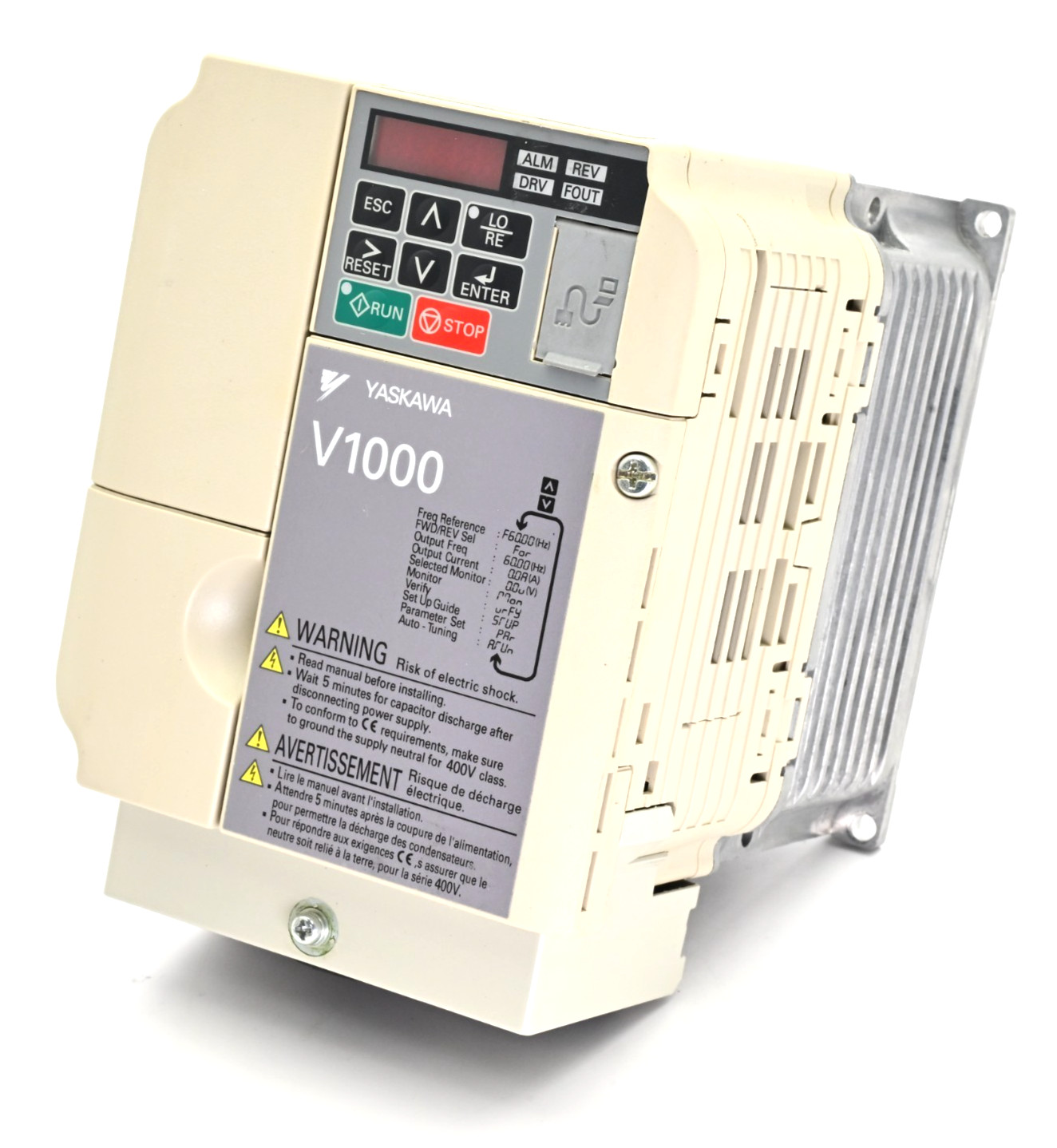 Yaskawa V1000 CIMR-VUBA0006EAA 240V AC Motor Drive, 3.3kW