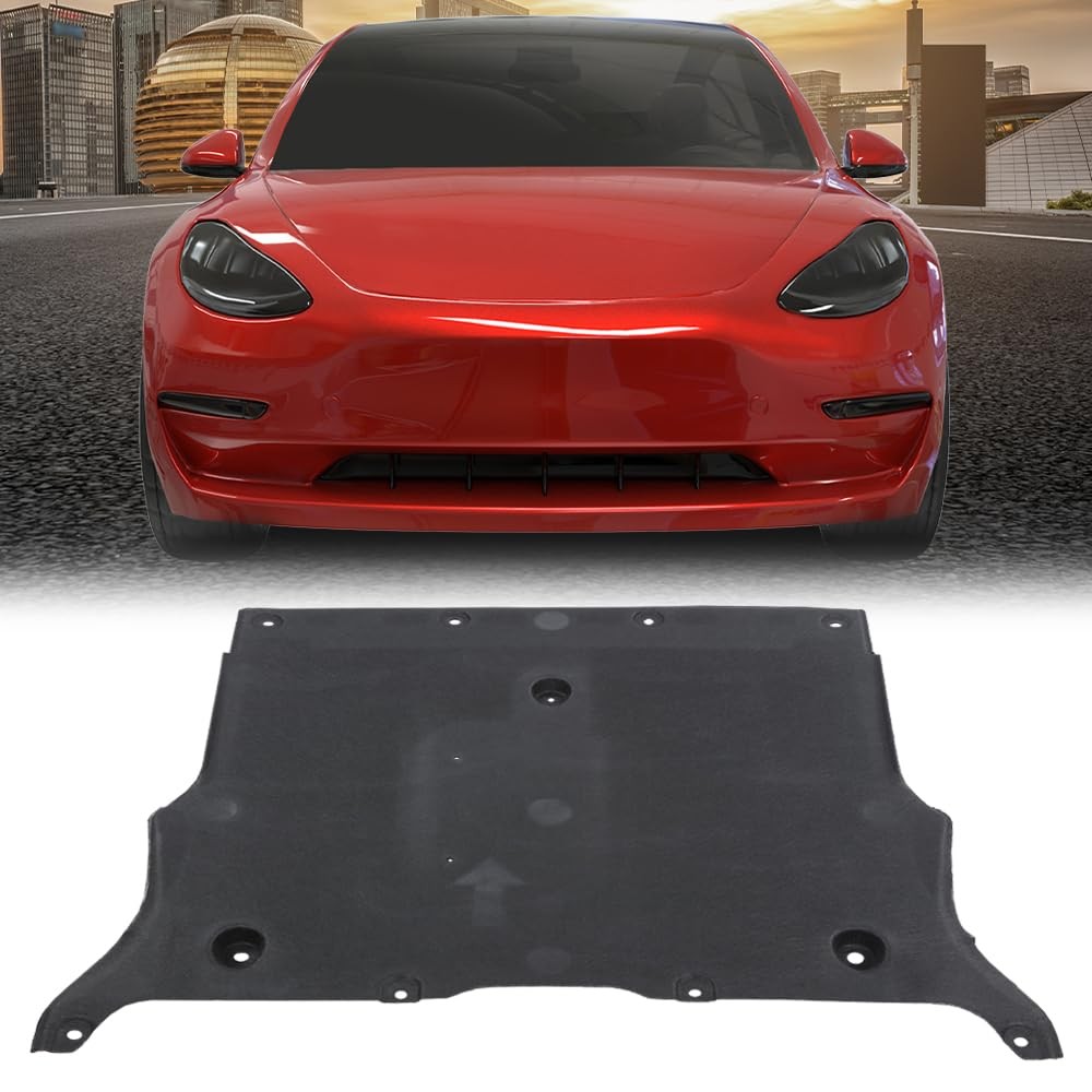 Front Under Engine Cover Splash Guard Tesla Model 3 2017-2023 1104312-00-B Black