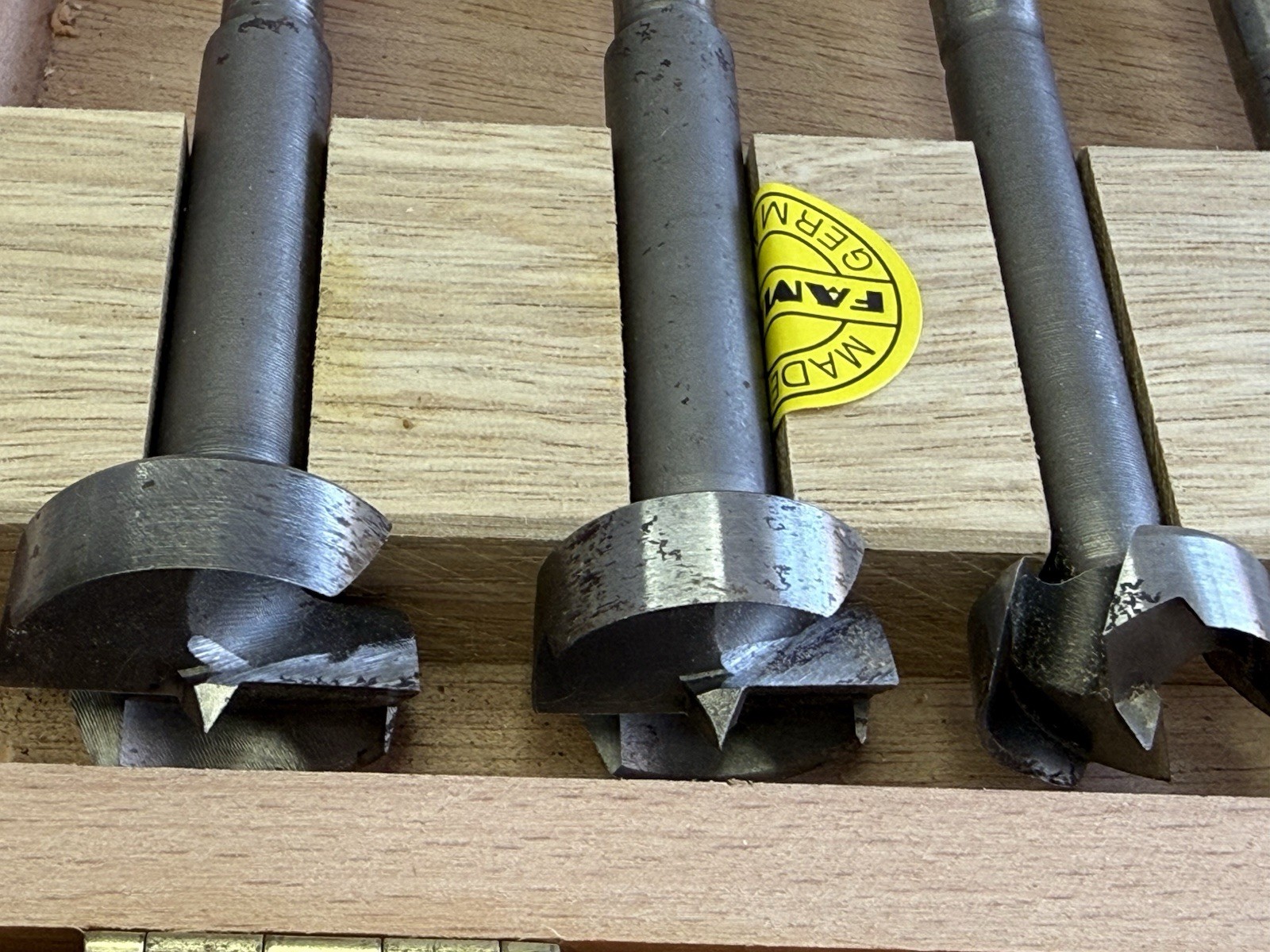 FAMAG SUPER FORSTNER BITS FB61498 Made In Germany Used