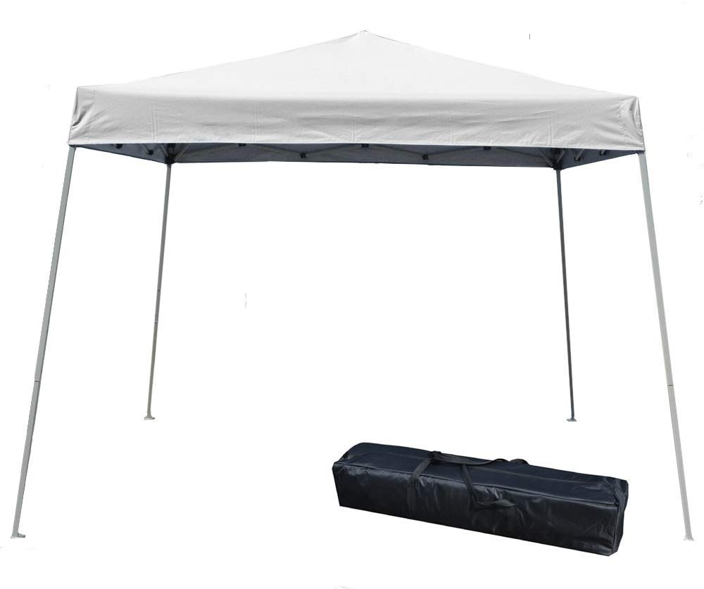 Impact Canopy 283010001 Slant Leg Canopy White-One Sidewall