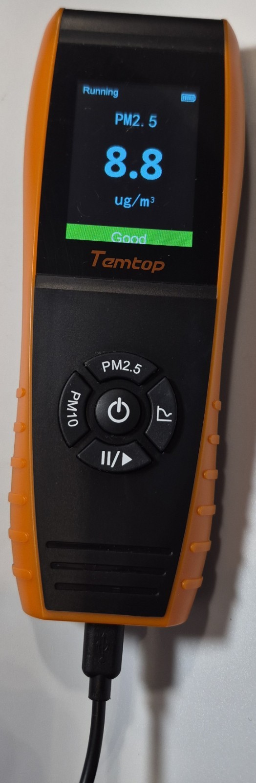 Temtop PM2.5 Monitor P600 Essential Air Quality LCD Display Particle Meter inBox