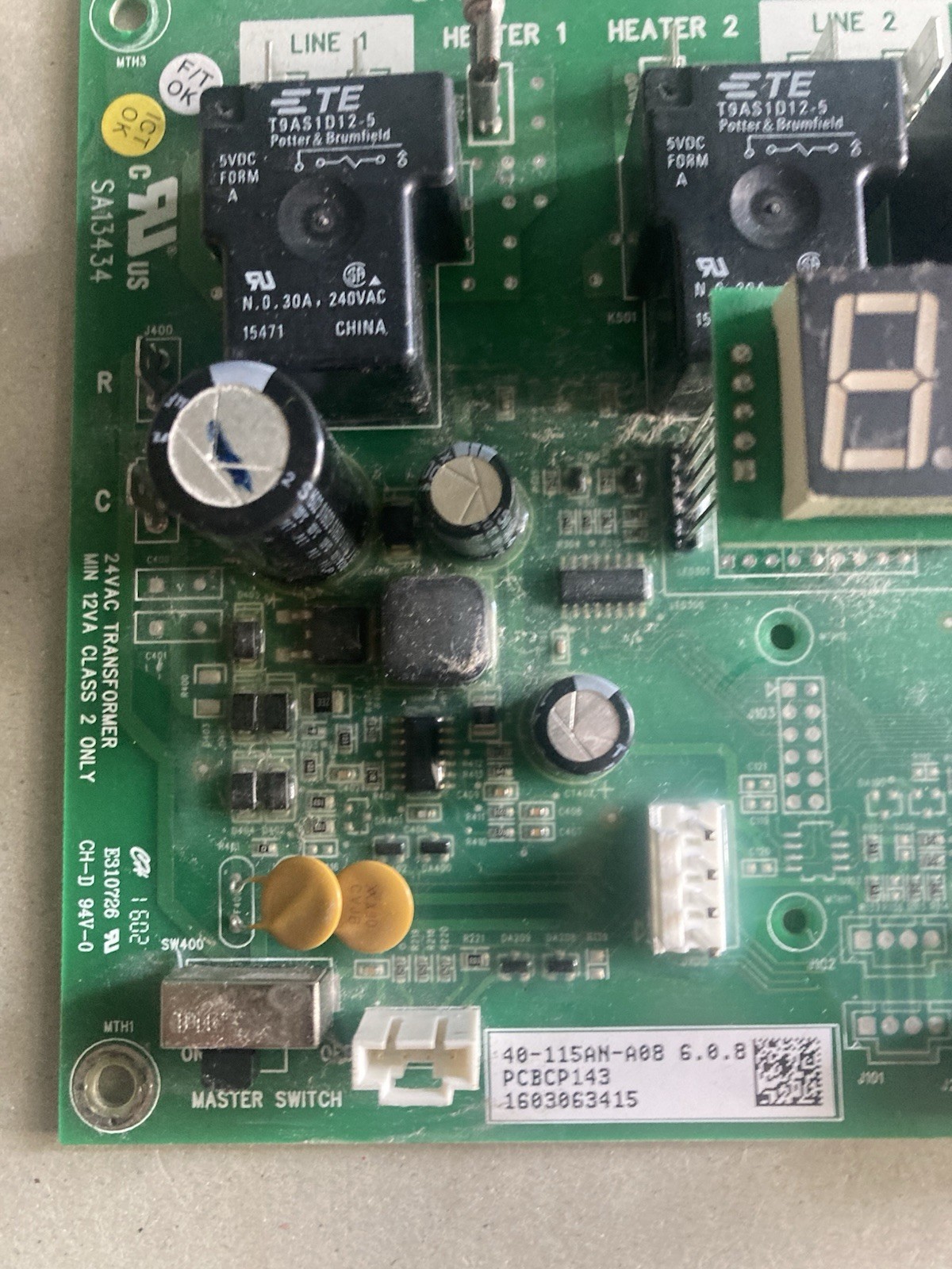 Amana PTAC Control Circuit Board. PCBCP143 Tested. 1 used board