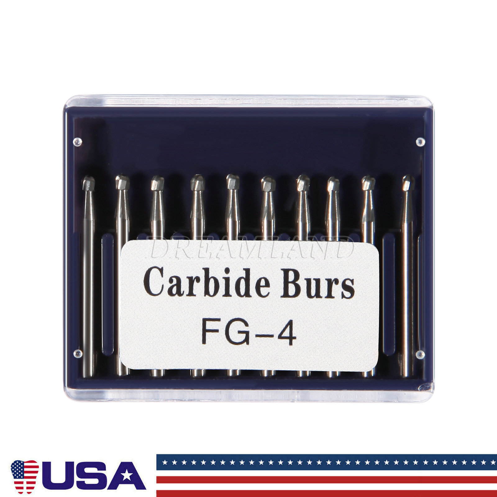 Dental Tungsten Carbide FG RA Round Burs High Speed Handpiece Steel Endo Drills