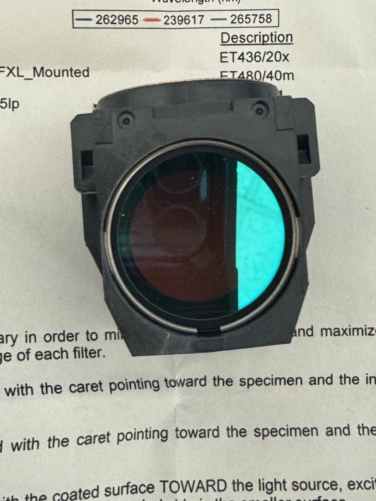 Olympus U-I3N49005 ET-DsRed C155380 Fluorescent Cube