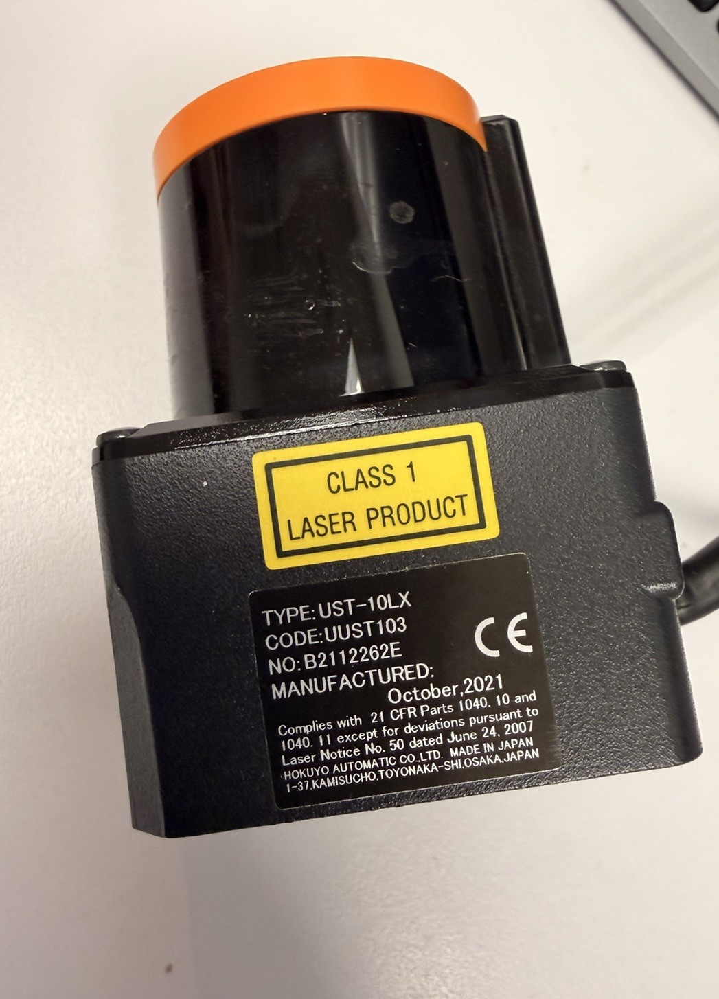 2021 Hokuyo UST-10LX Scanning Laser Rangefinder
