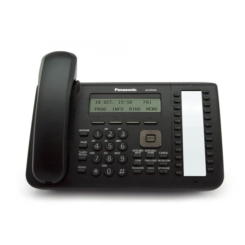Panasonic KX-NT543-B 24-Buttons IP Display Phone TESTED by Certified Pana Tech