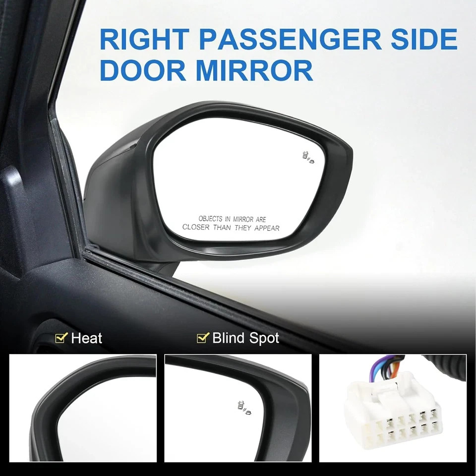 Door Mirror Right Passenger Side Replacement for Honda Civic Sedan Hatchback 202