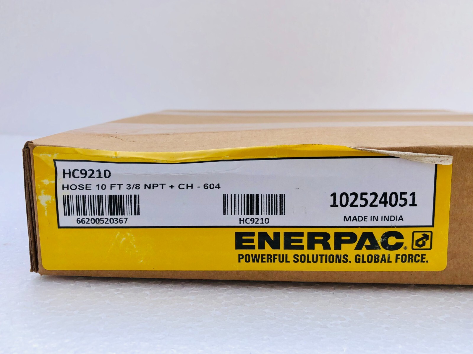 Enerpac HC9210 Hydraulic Hose 10 Ft. 3/8″ NPT + CH-604 700 Bar/ 10,000 PSI