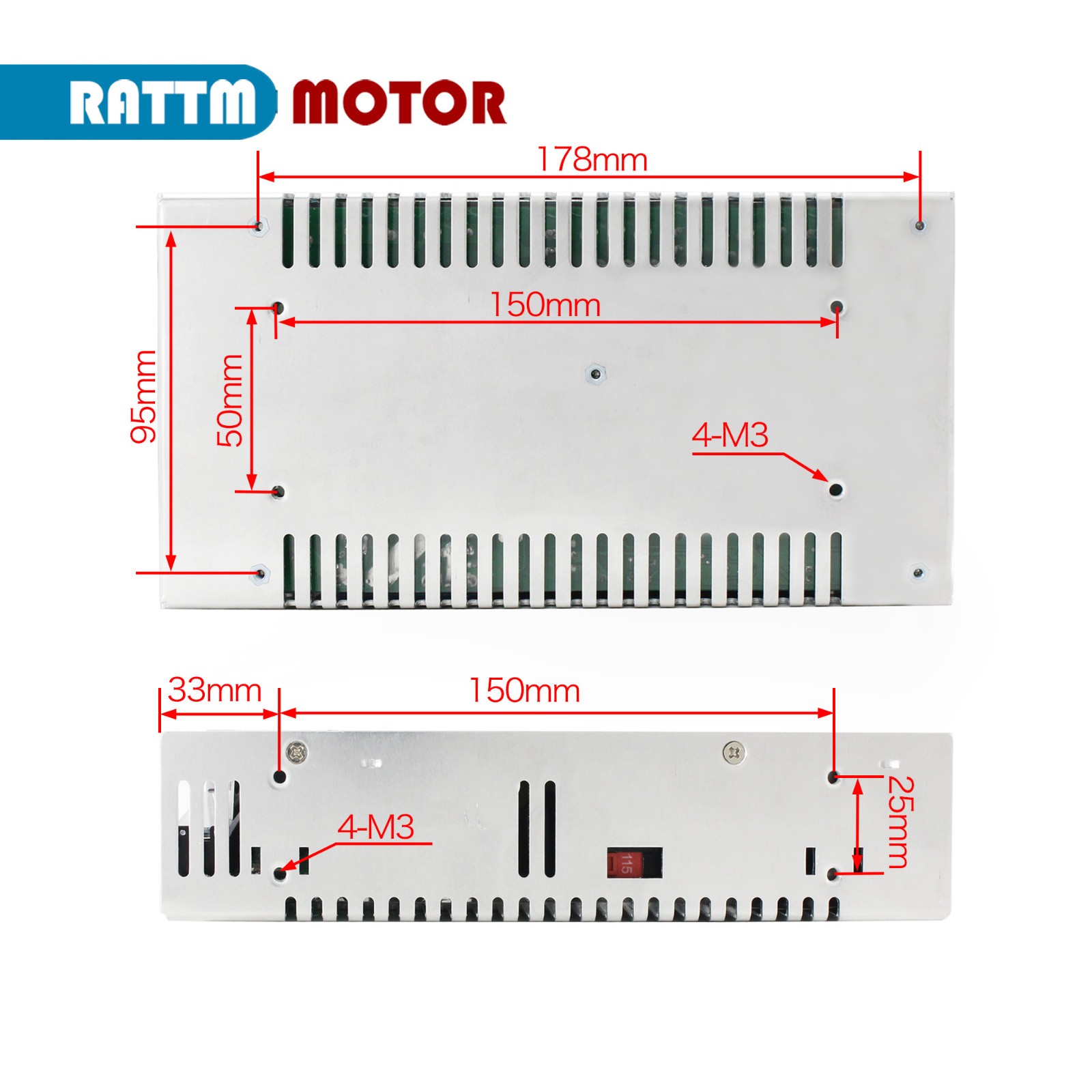 〖US〗600W 12V 24V 36V 48V 60V 72V DC Switching Power Supply PSU for LED/CCTV/CNC