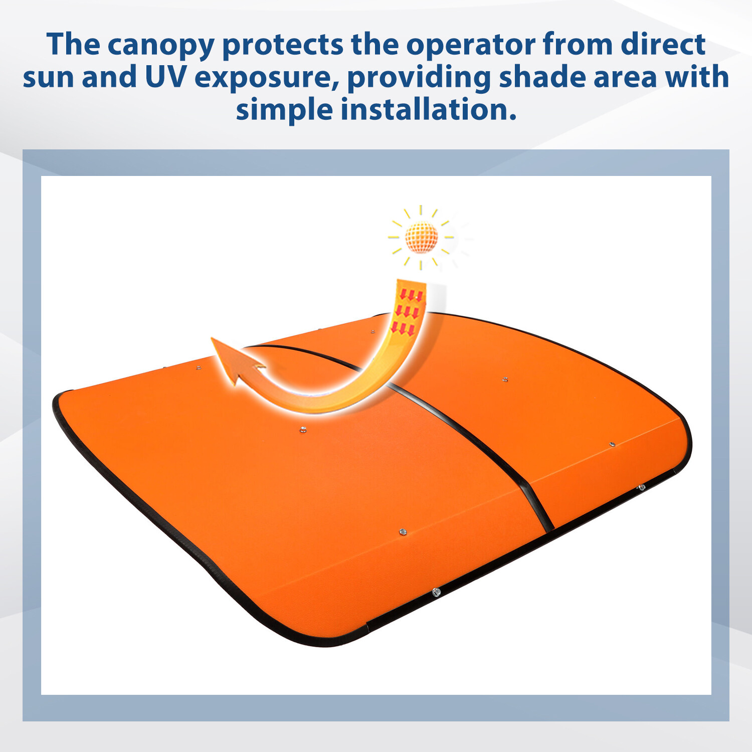 Orange Tuff Top Tractor Canopy For ROPS 48-3/8″ X 48-3/8″