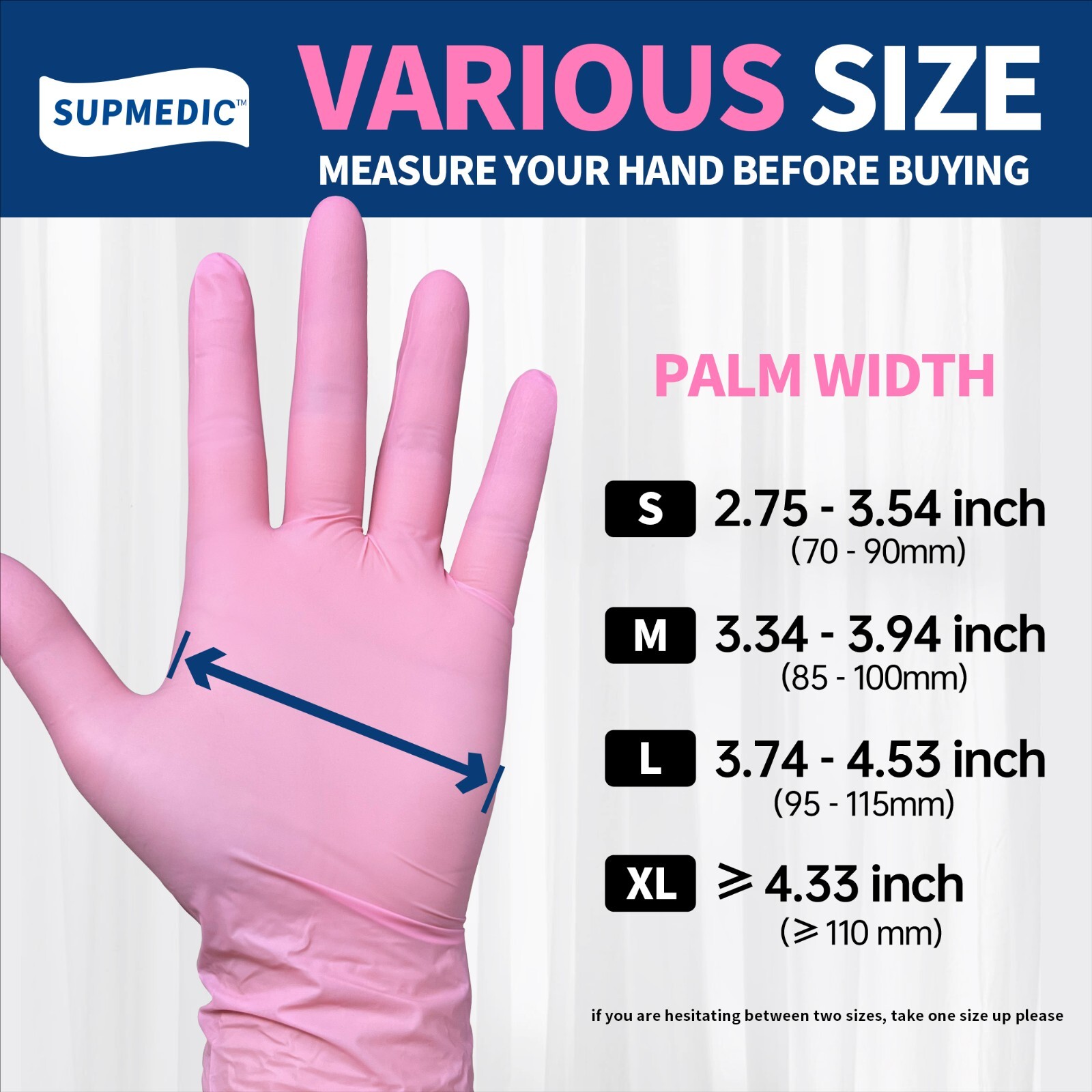 Disposable Nitrile Exam Gloves Powder-Free Food-Safe Cleaning Glove, Pink